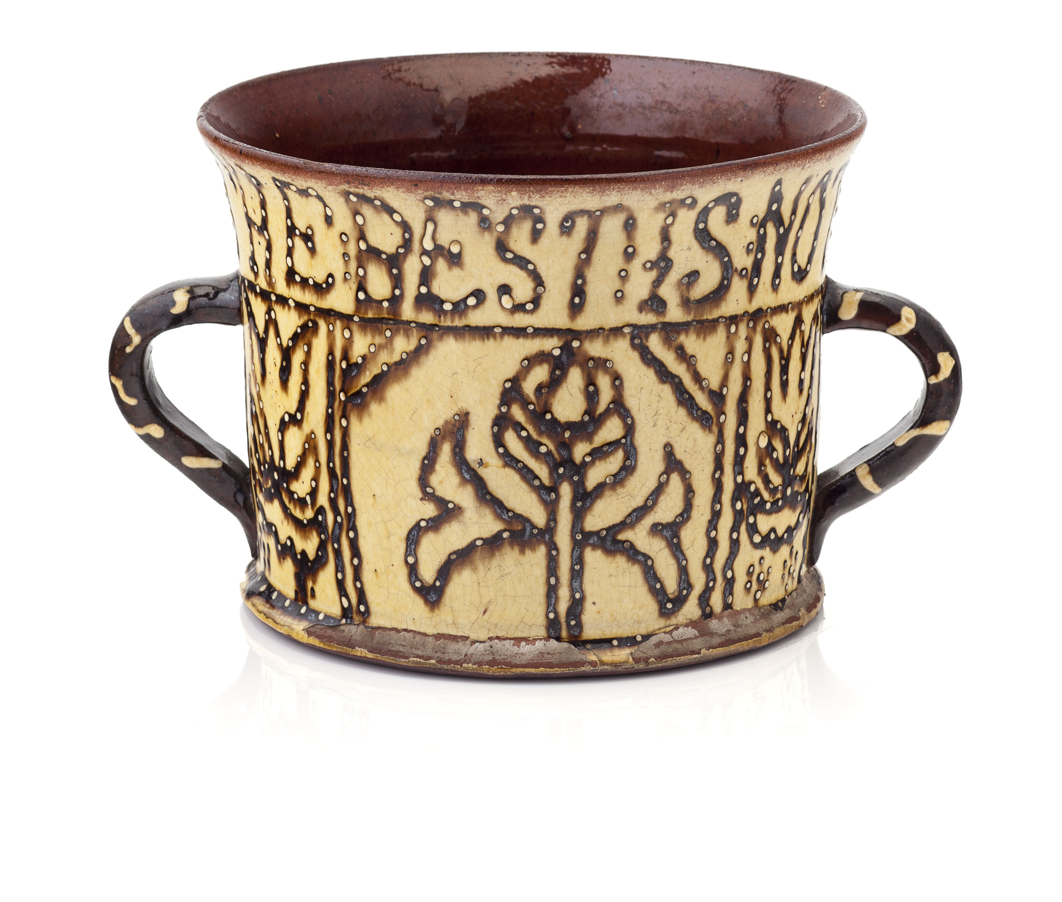 ENGLISH SLIPWARE LOVING CUP