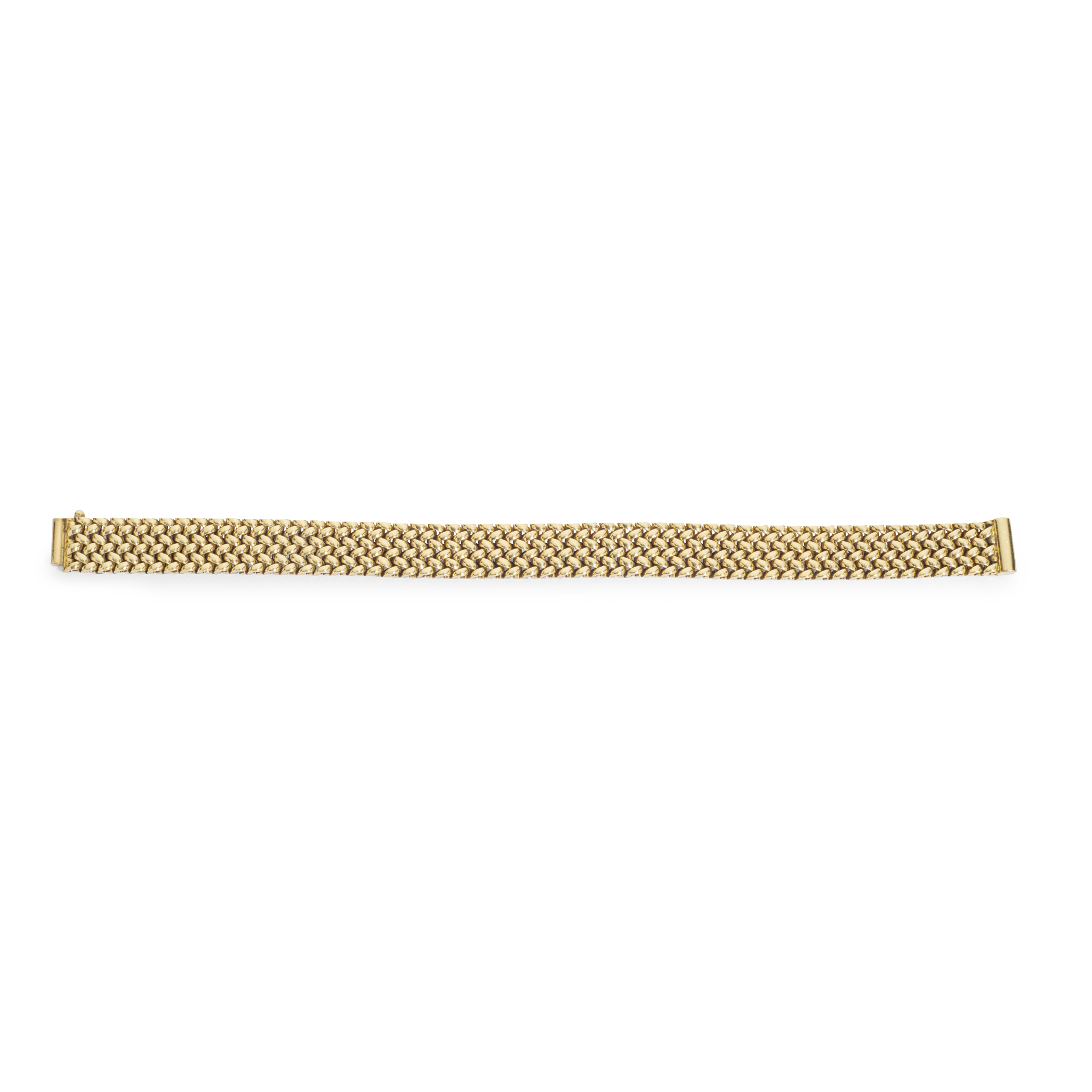 An 18ct gold bracelet