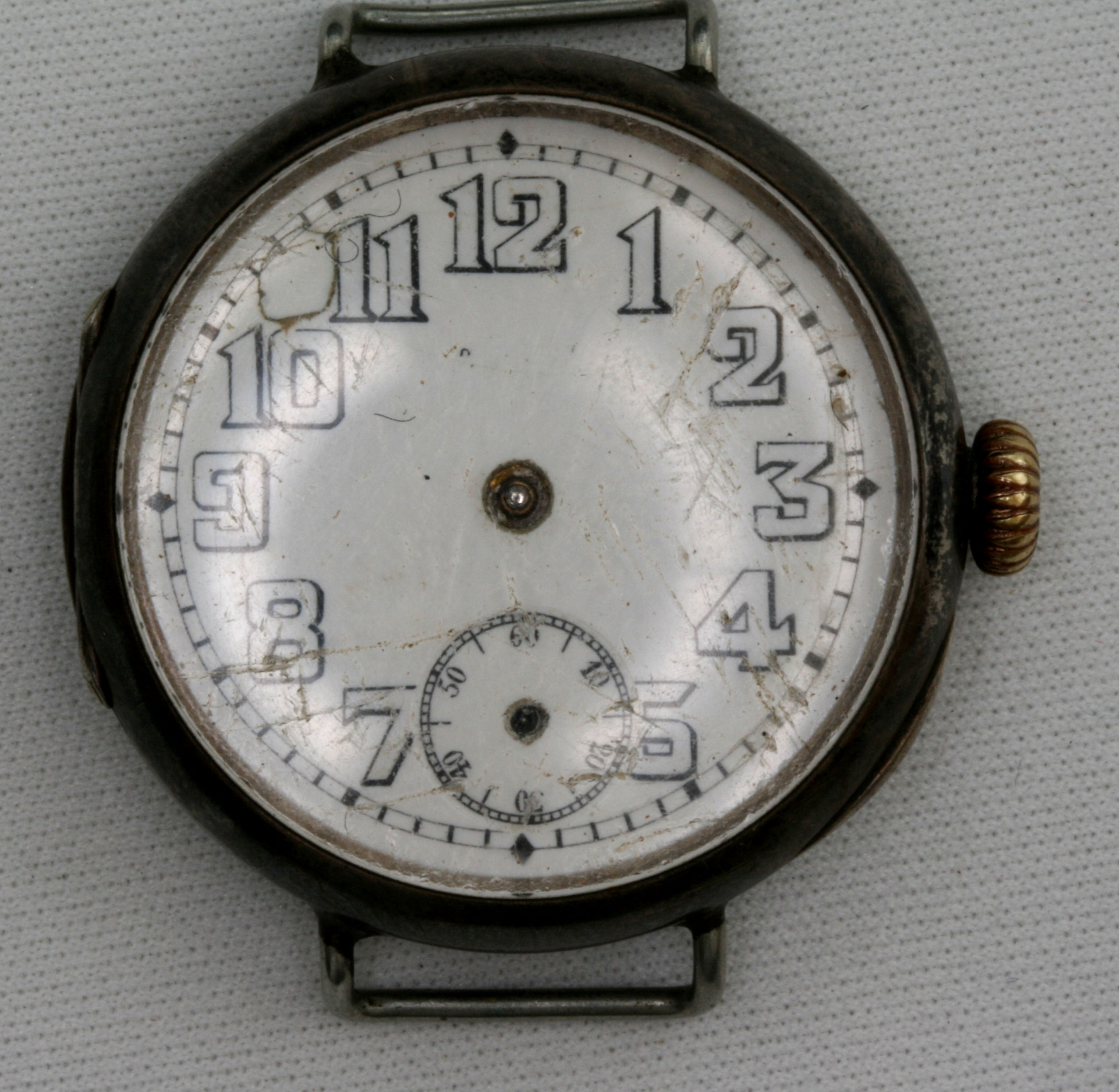 ROLEX; an early 20th century silver wrist watch