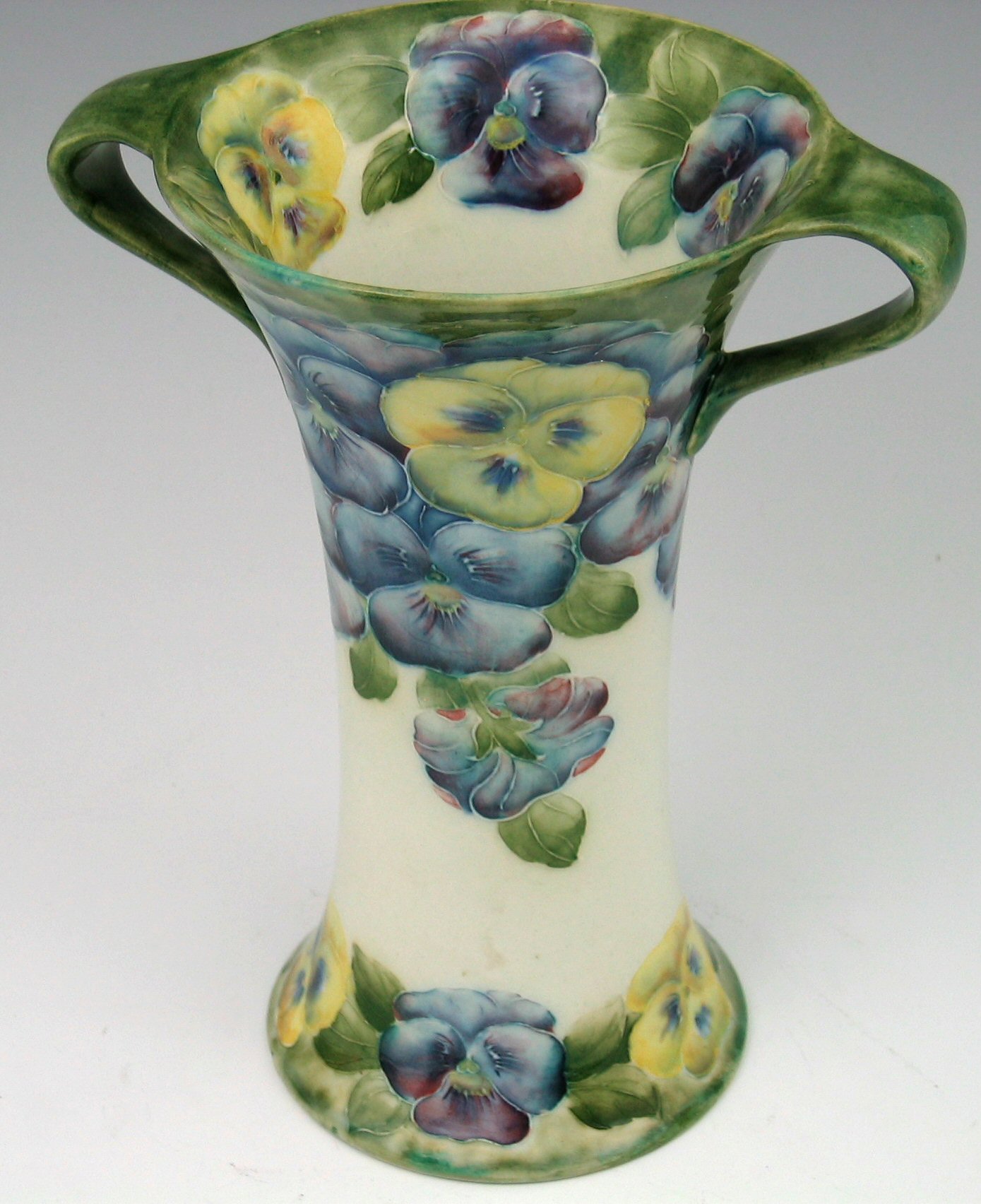 A Moorcroft twin handled vase,