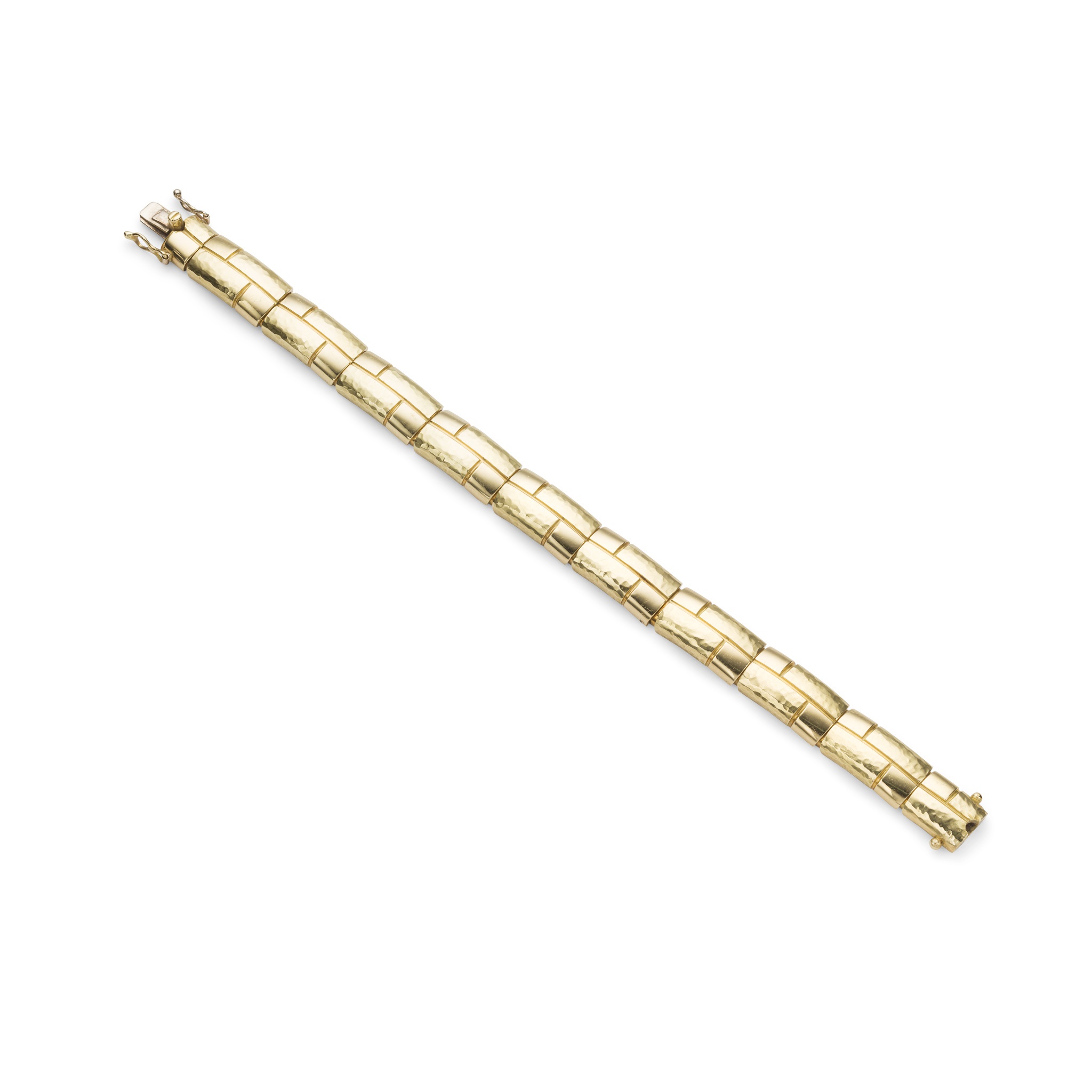 An 18ct gold bracelet