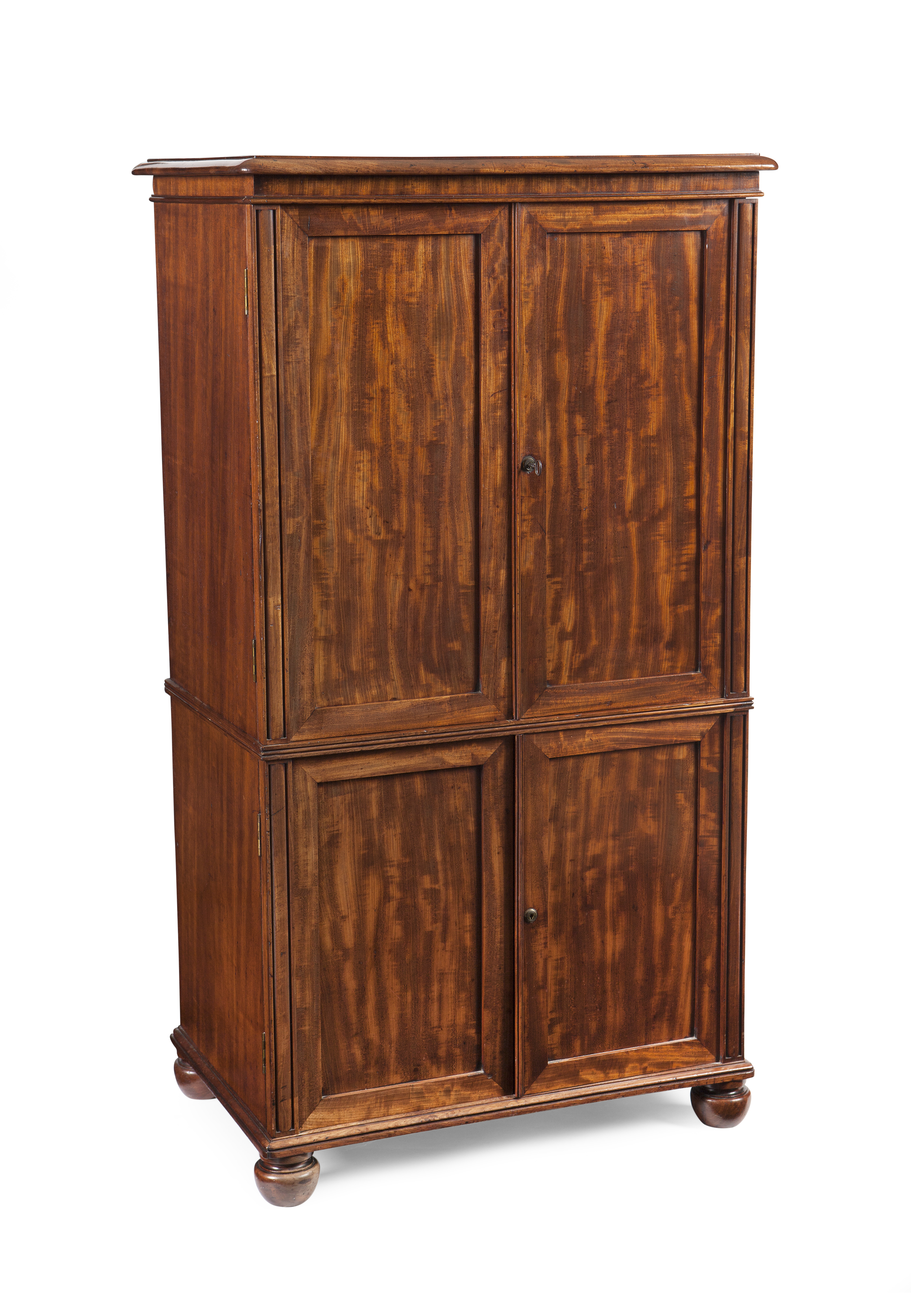 VICTORIAN MAHOGANY HOUSEKEEPER'S CUPBOARD