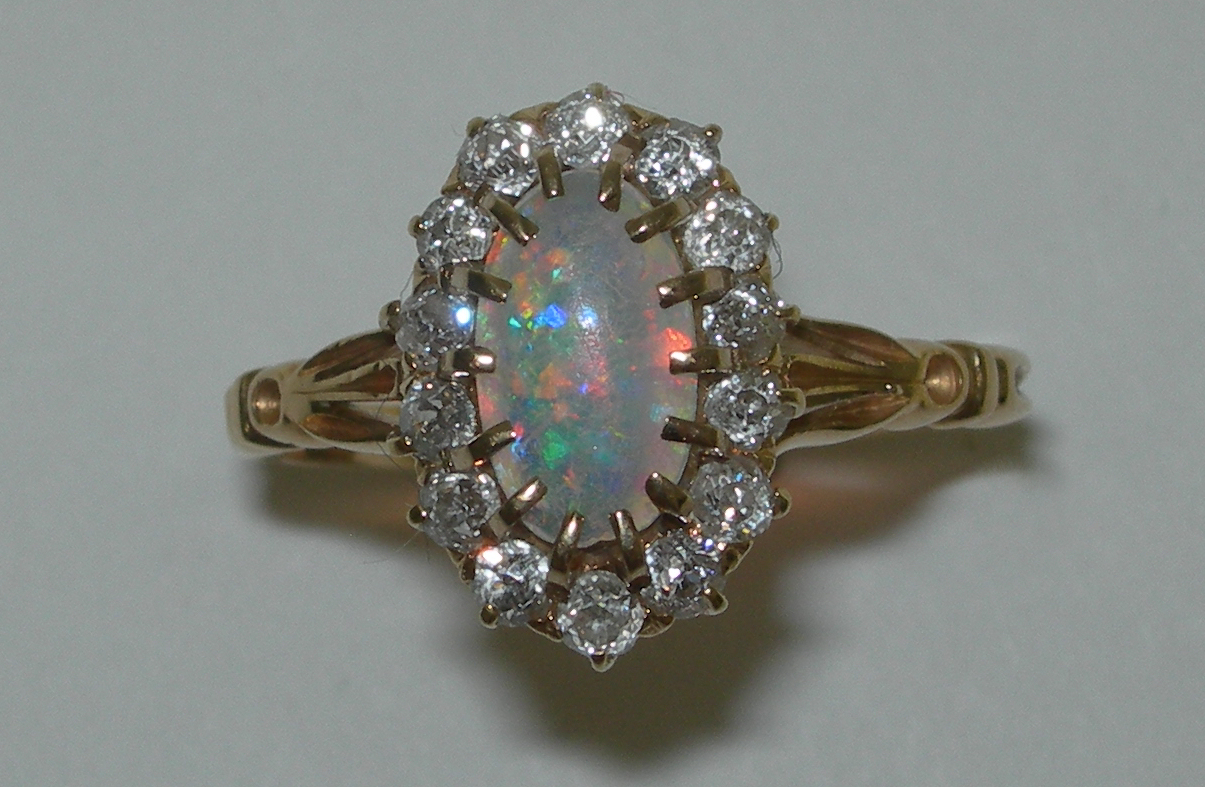 An Edwardian cluster ring,