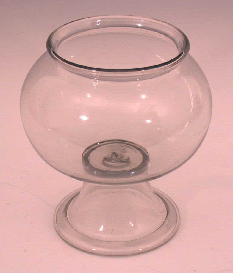 A 19th century glass leech jar,