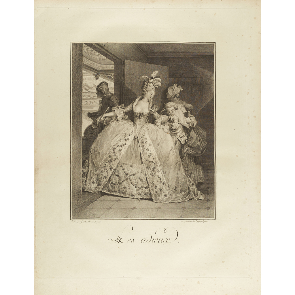 SALEROOM NOTICE: The upper board is detached. Restif de la Bretonne, Nicholas Edme