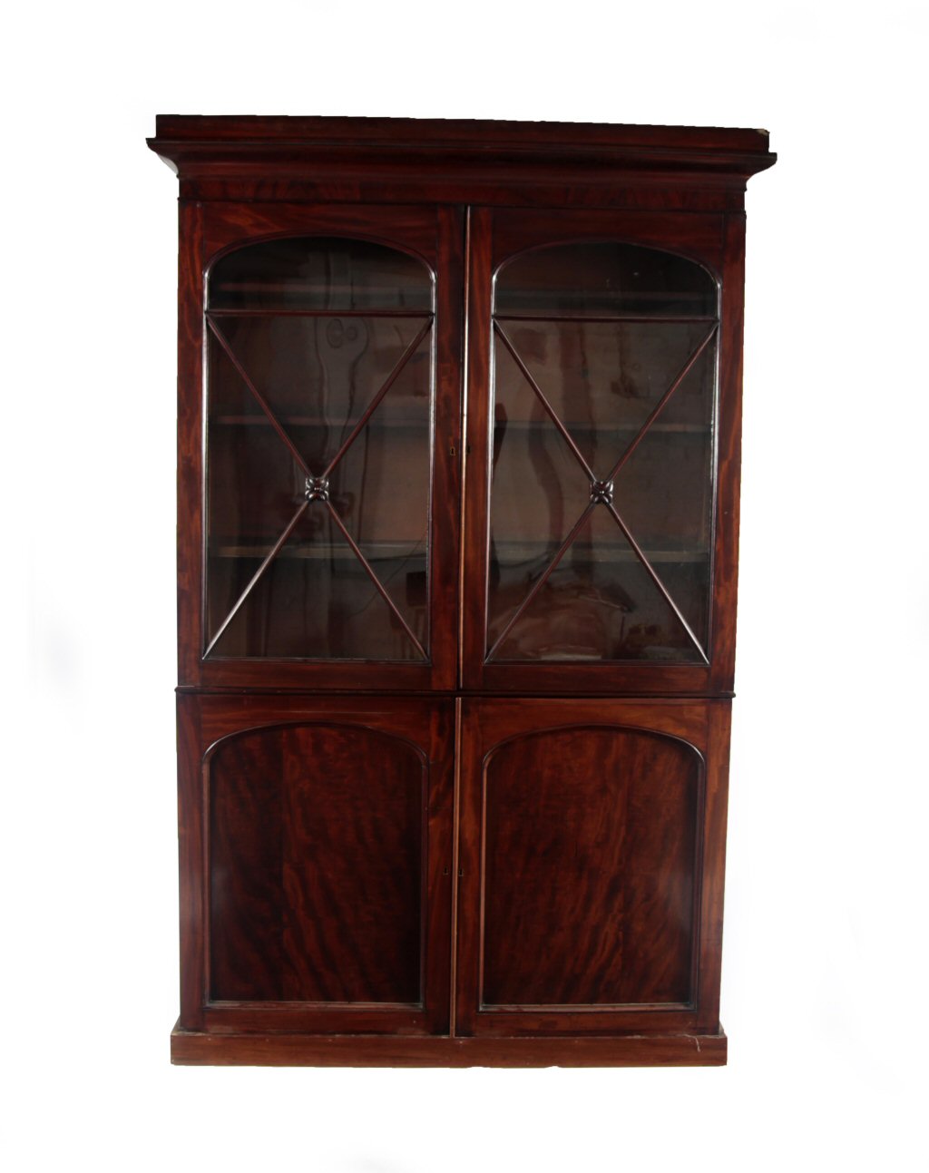 MAHOGANY BOOKCASE CABINET