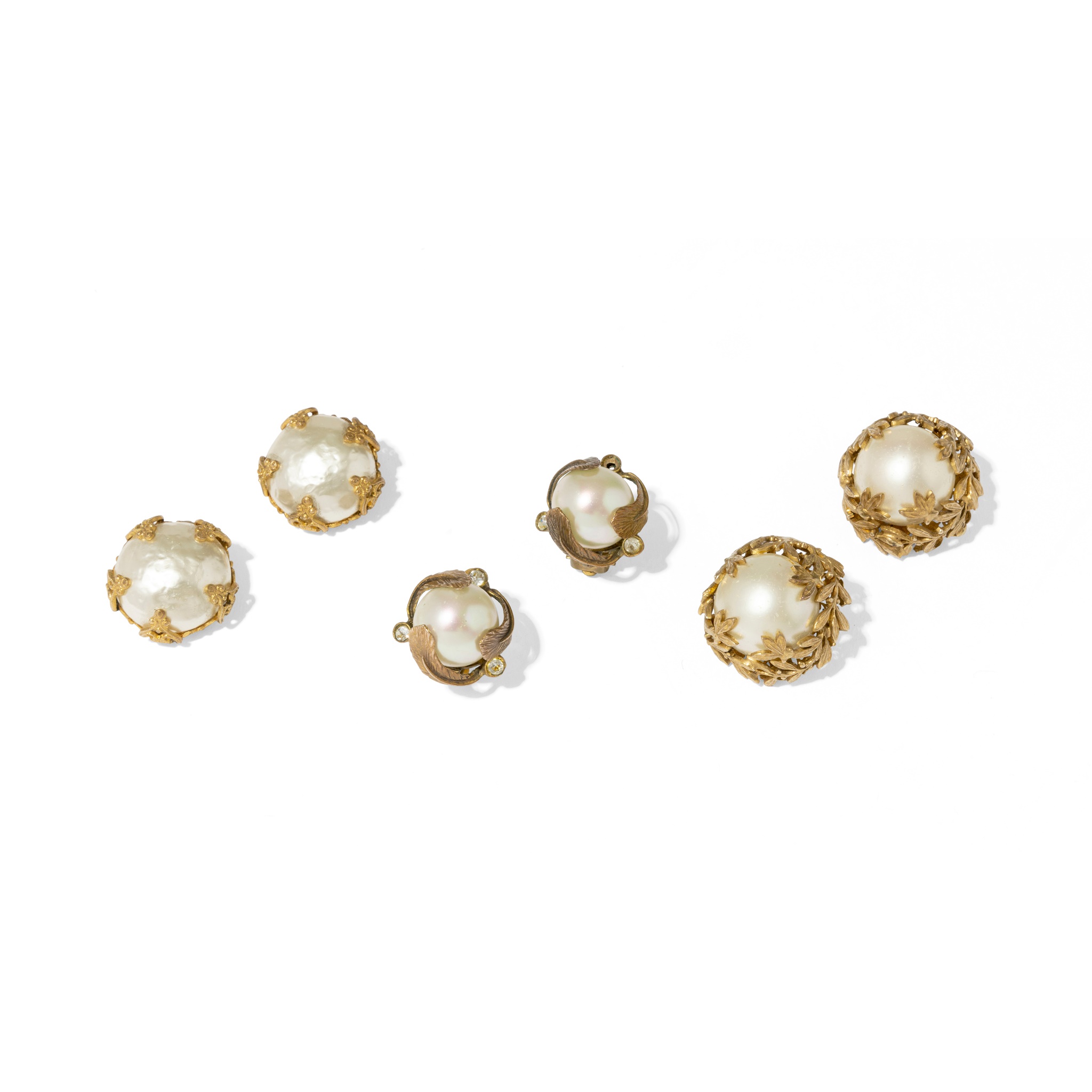 Chanel: Three pairs of costume earrings