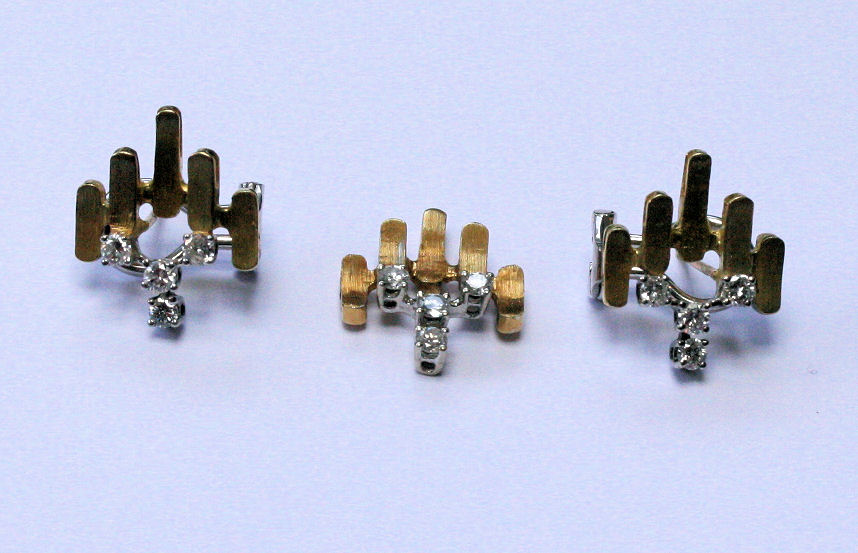 A modernist diamond set suite