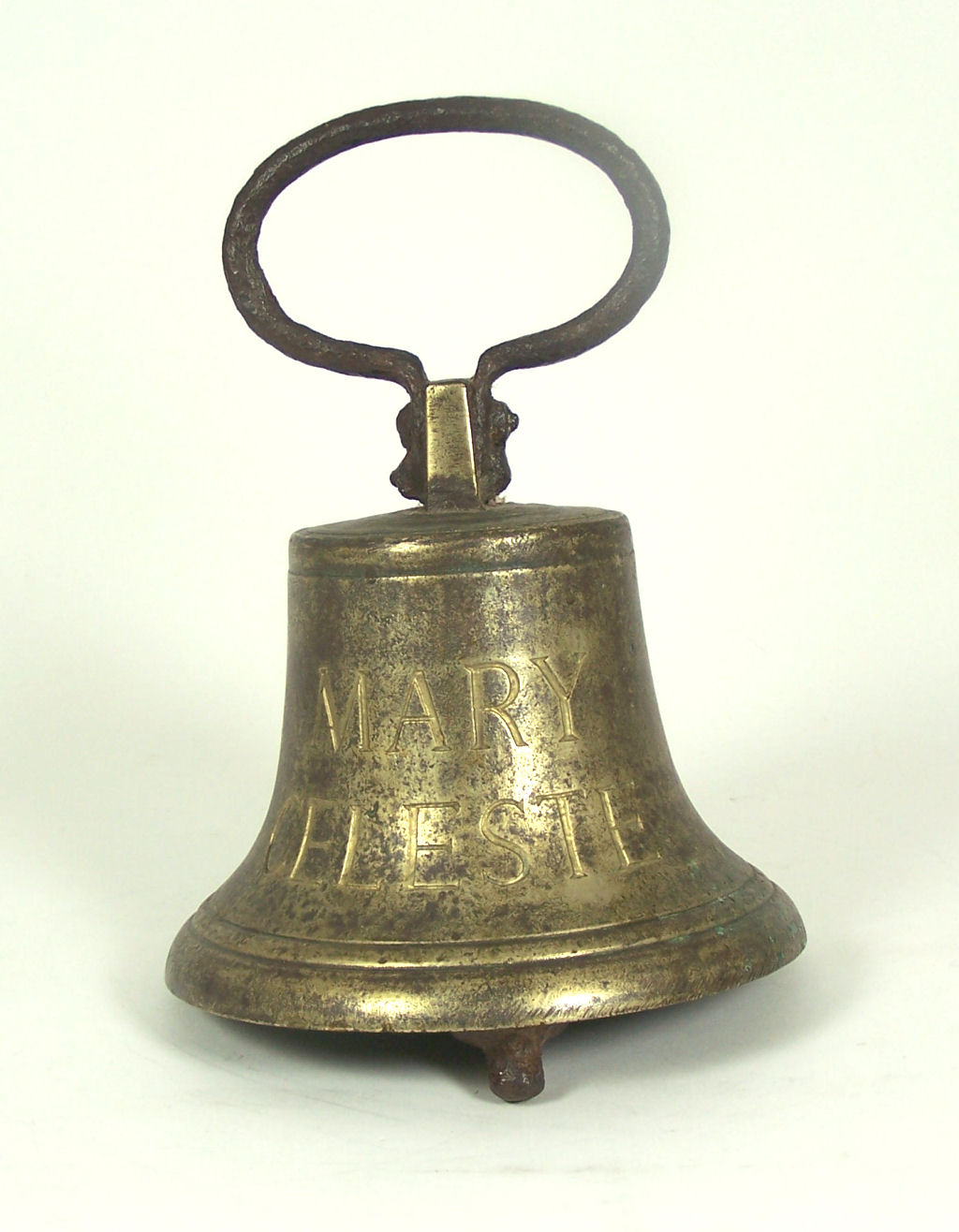 A bronze Ship's bell, engraved 'Mary Celeste'