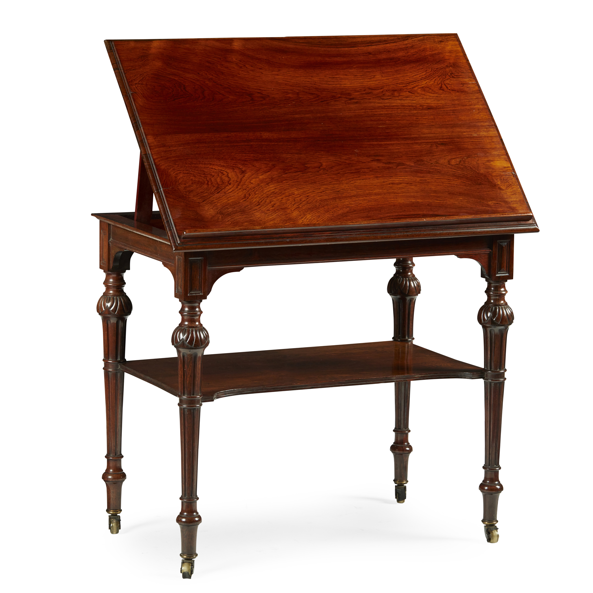 VICTORIAN ROSEWOOD FOLIO OR ARCHITECT'S TABLE