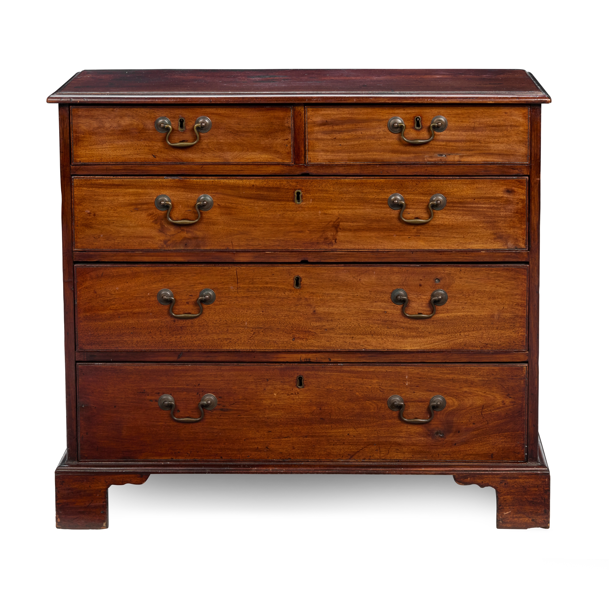 GEORGE III MAHOGANY CHEST OF DRAWERS