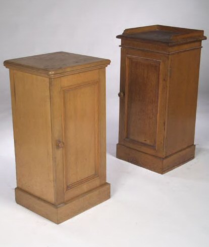 A Victorian ash pot cupboard,