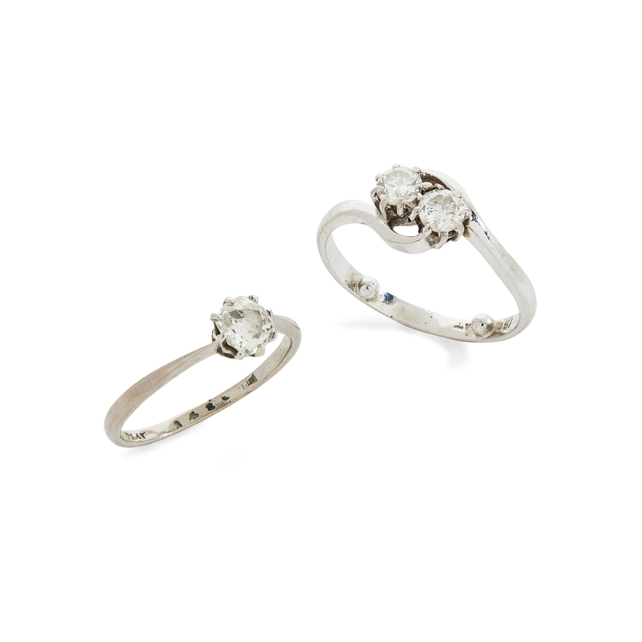 Two diamond rings