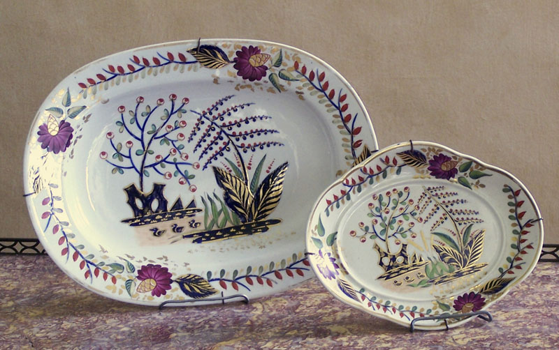 An early 19th century Derby part dinner service