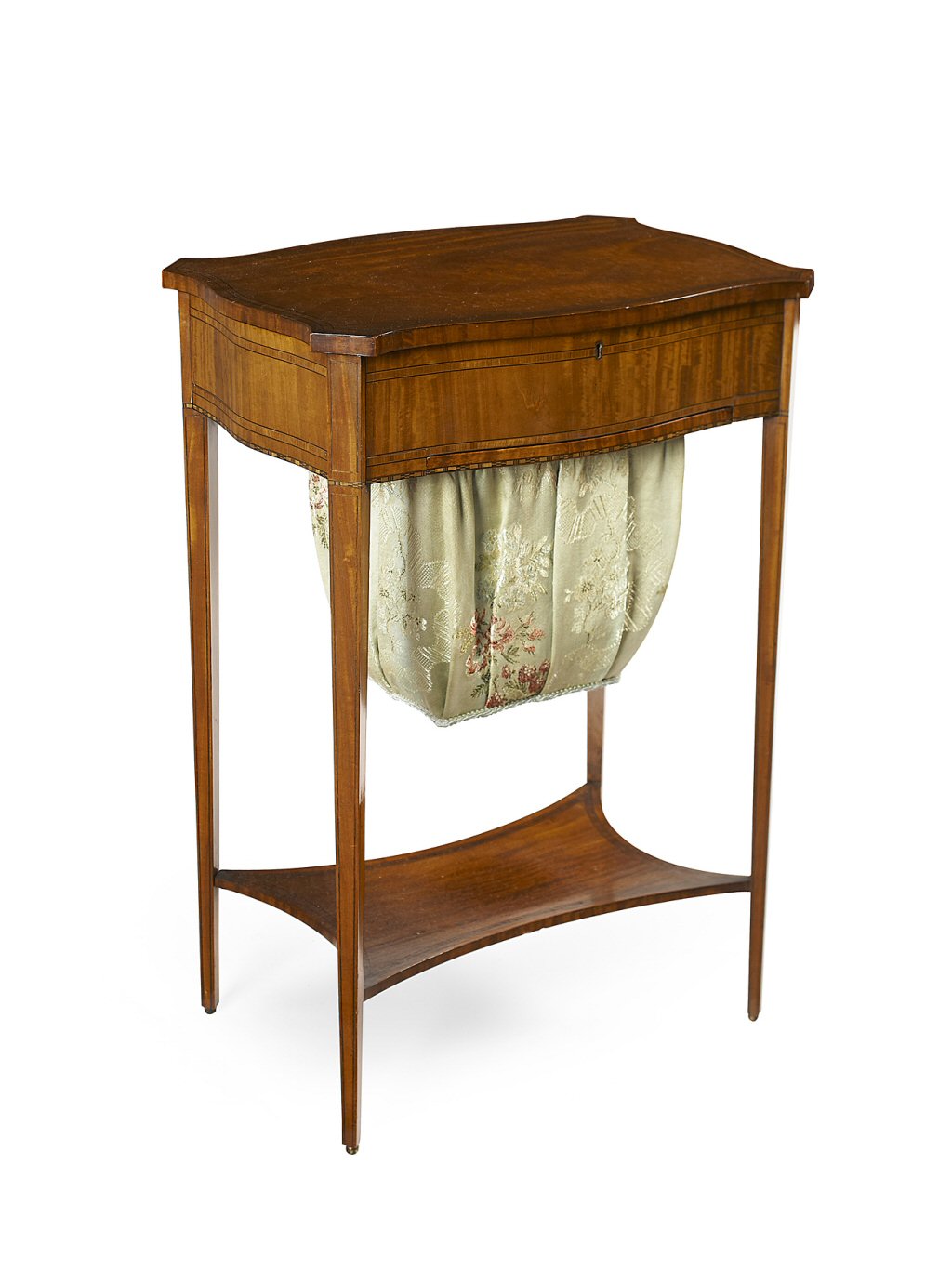 EDWARDIAN SATINWOOD WORK TABLE