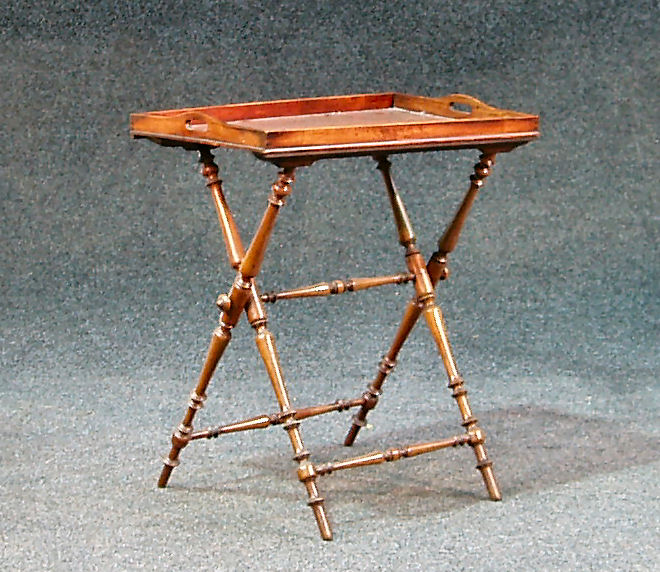 A 19th century mahogany butler's tray