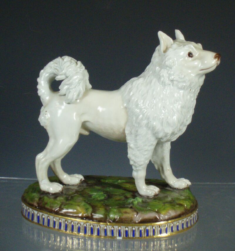 A 19th century Meissen dog