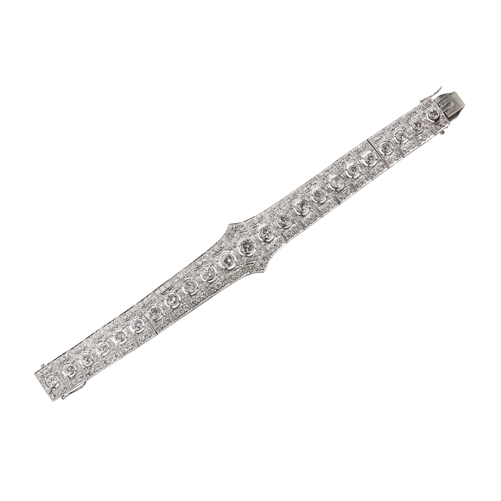 An early 20th century diamond set bracelet