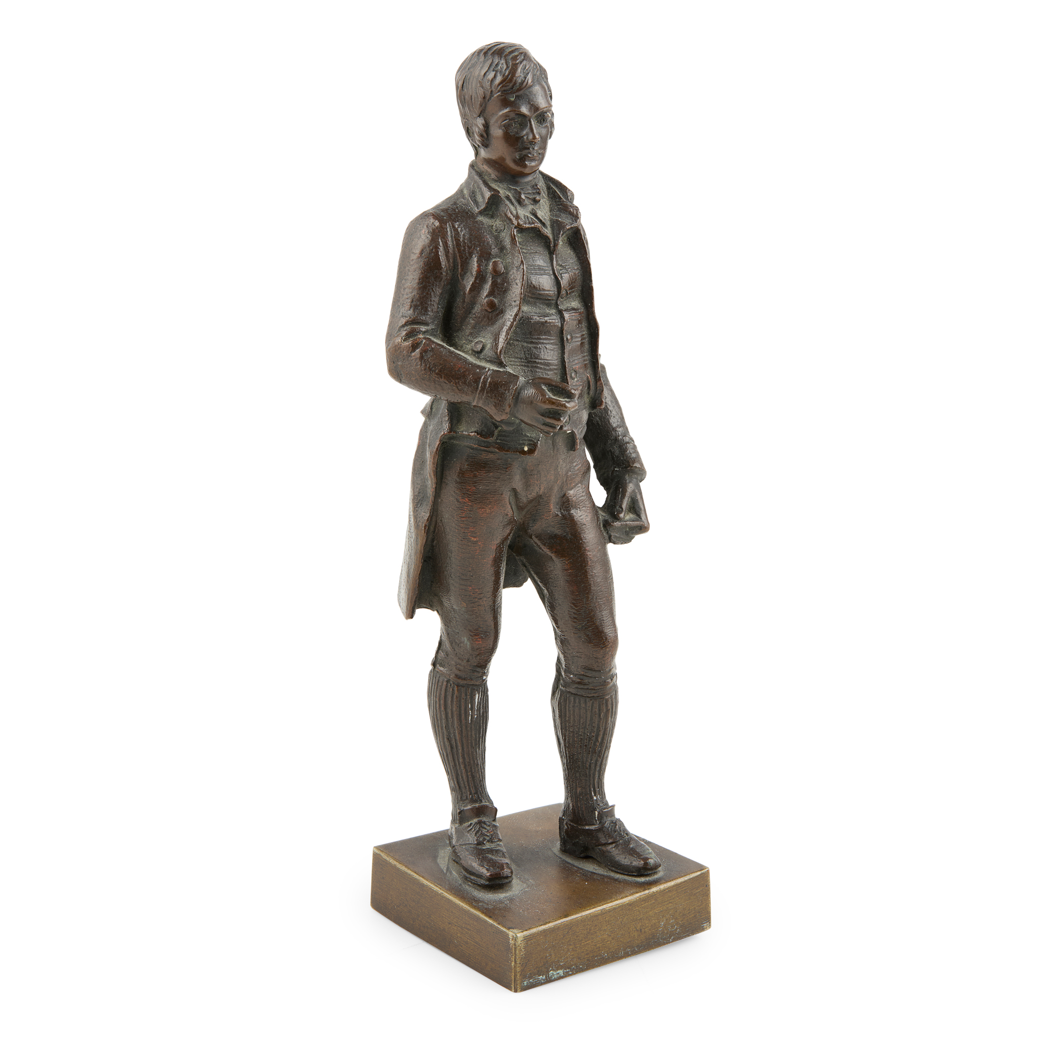 A BRONZE FIGURE OF ROBERT BURNS, AFTER WILLIAM GRANT STEVENSON (SCOTTISH 1849–1919)