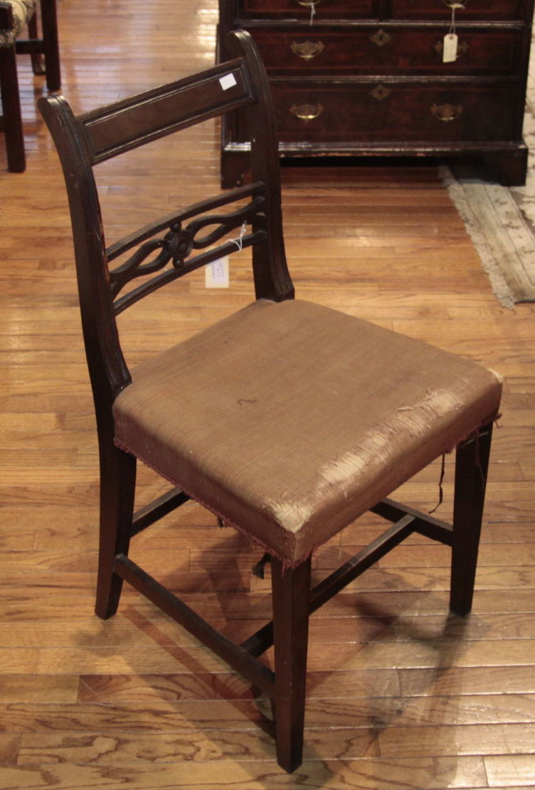 A set of thirteen Scottish Regency laburnum dining chairs