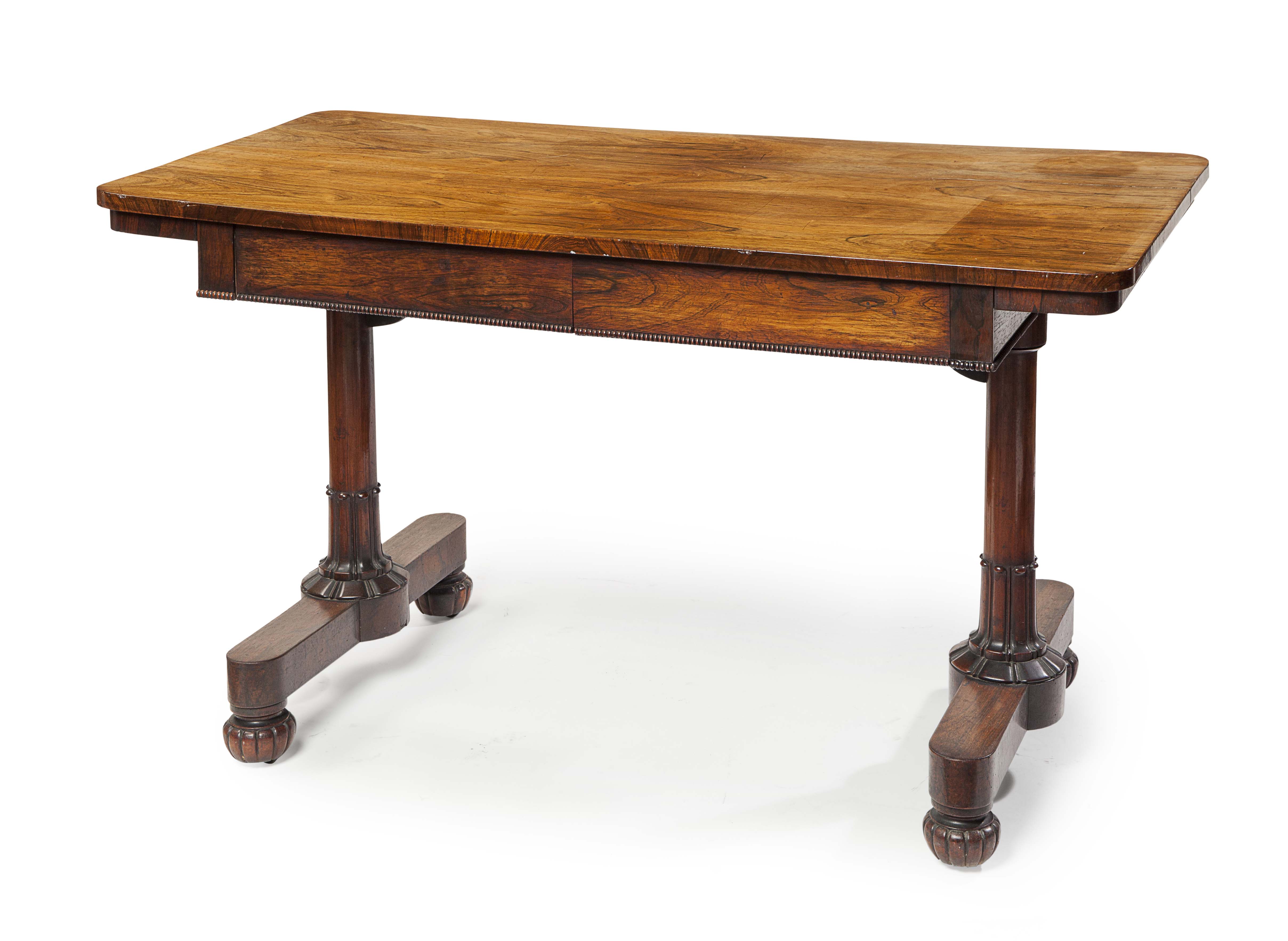 REGENCY ROSEWOOD LIBRARY TABLE