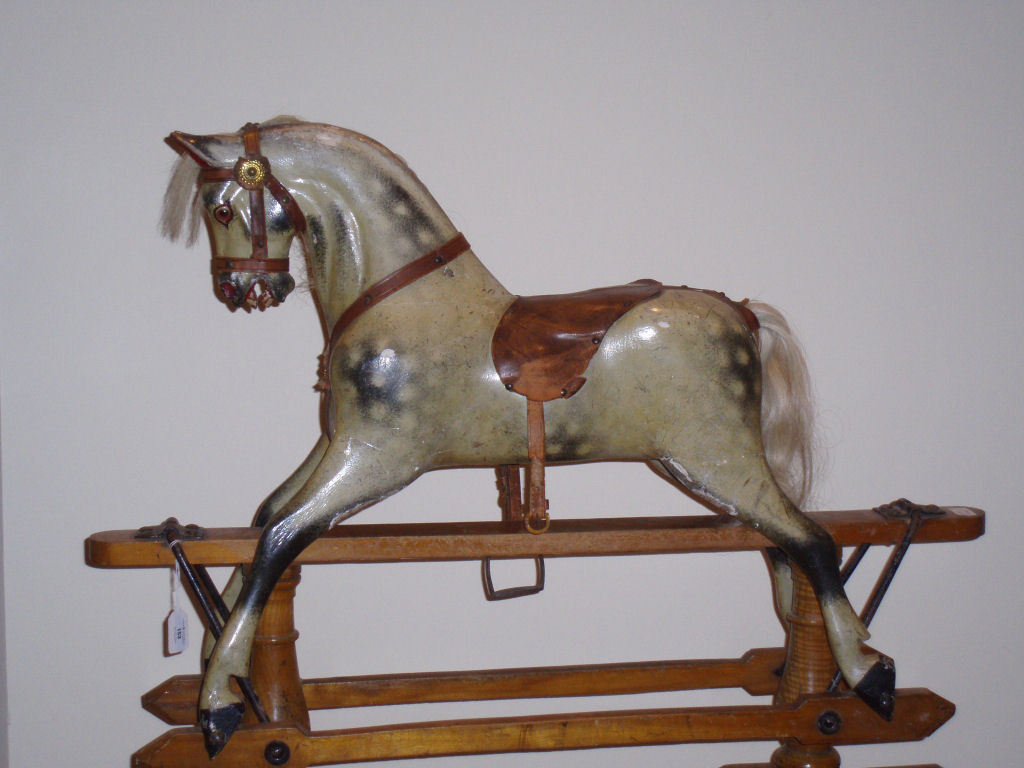 A small Victorian rocking horse