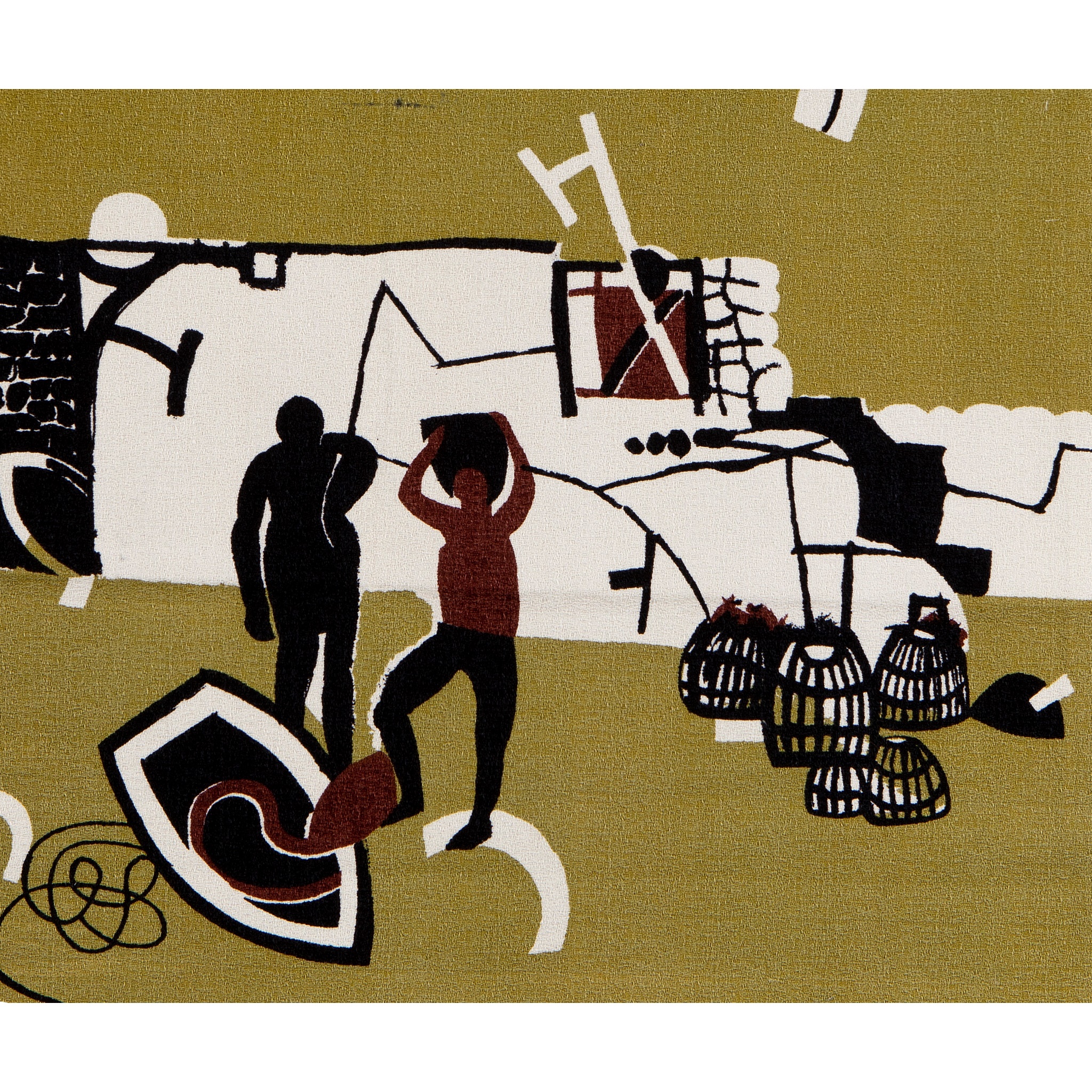 Keith Vaughan (British 1912-1977) for Edinburgh Weavers