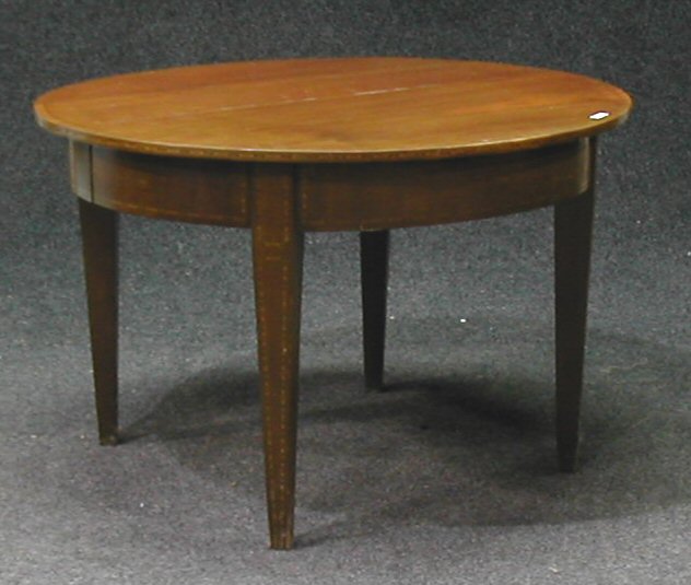 A mahogany dining table,