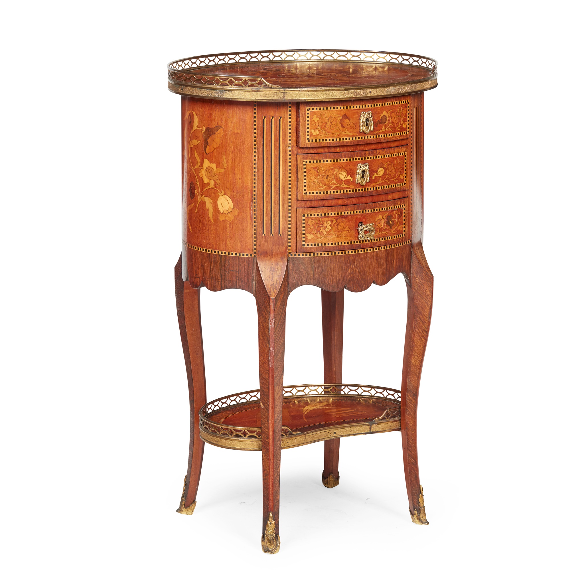 FRENCH KINGWOOD AND MARQUETRY CHIFFONNIÈRE, IN THE MANNER OF CHARLES TOPINO