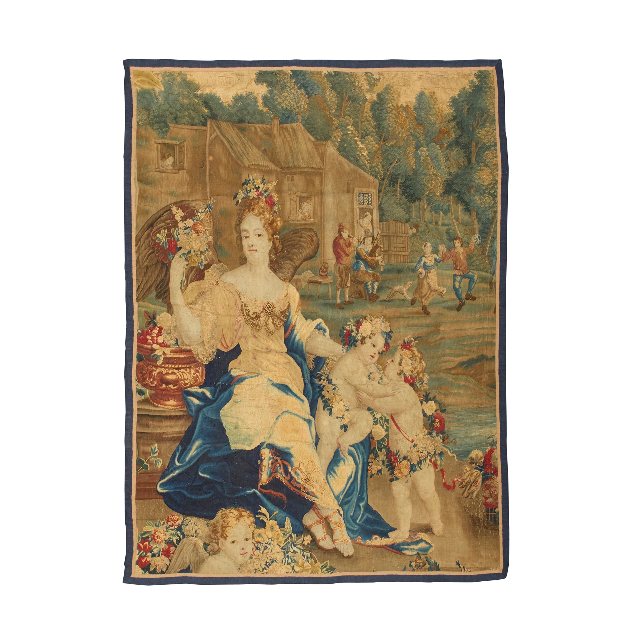 BRUSSELS ALLEGORICAL TAPESTRY OF SPRING, IN THE MANNER OF LODEWIJK VAN SCHOOR