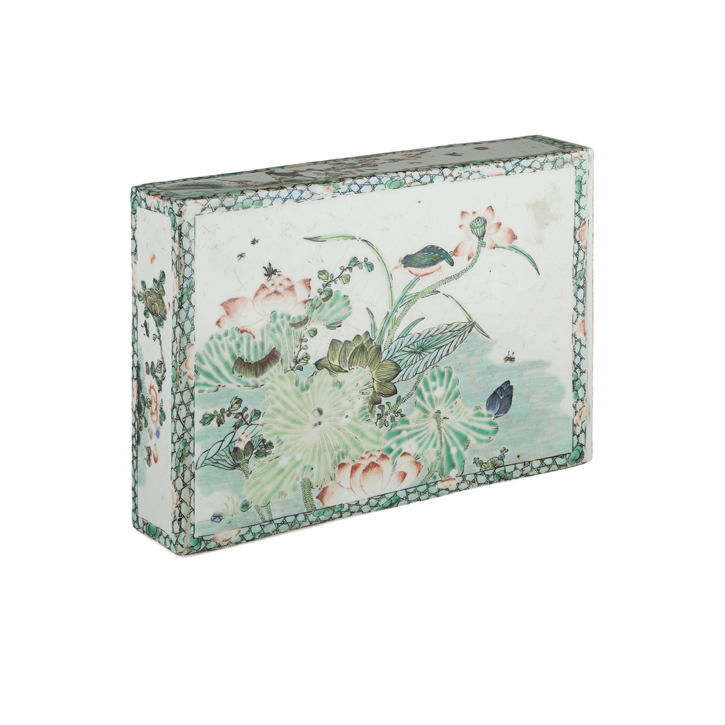 FAMILLE VERTE PORCELAIN PILLOW