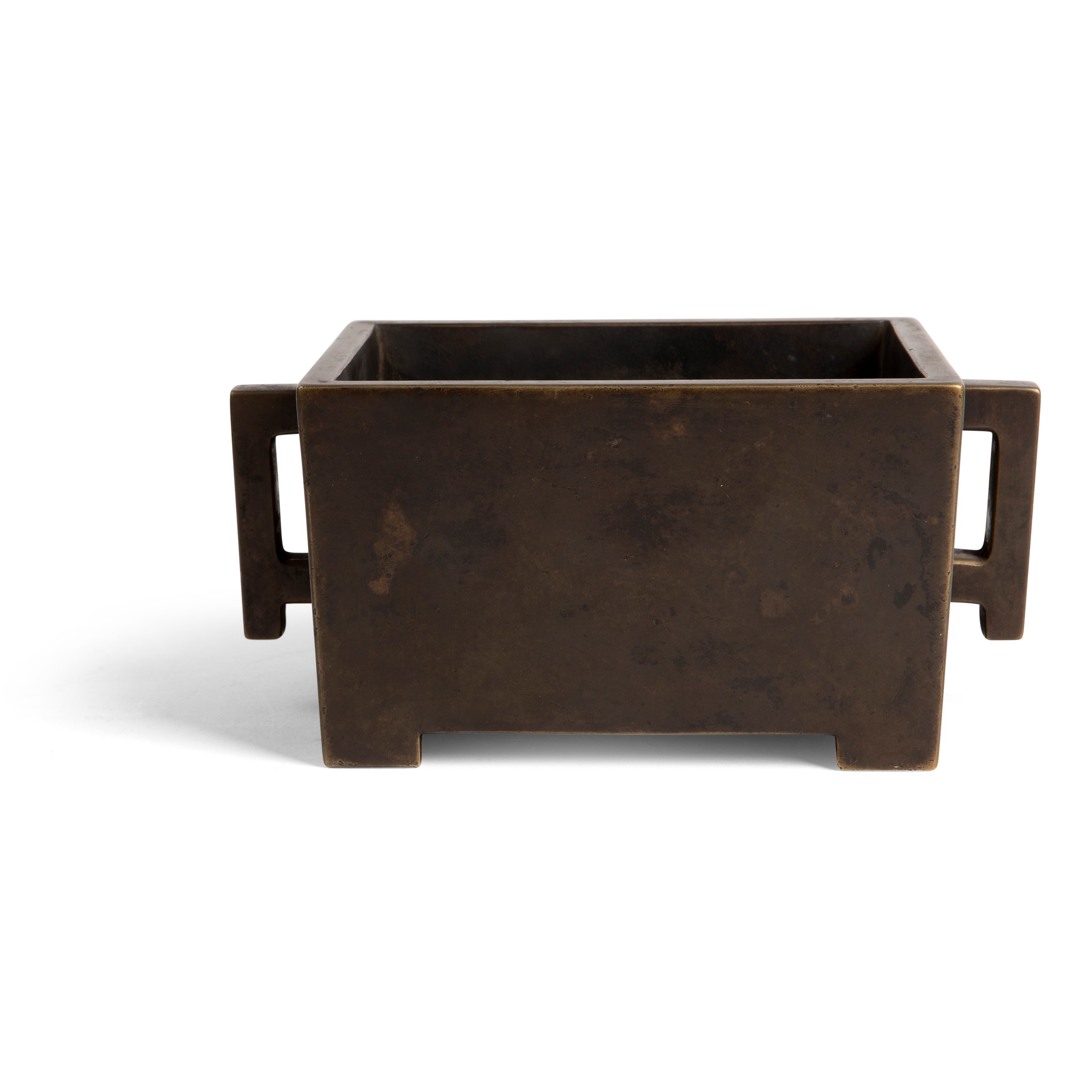BRONZE RECTANGULAR INCENSE BURNER