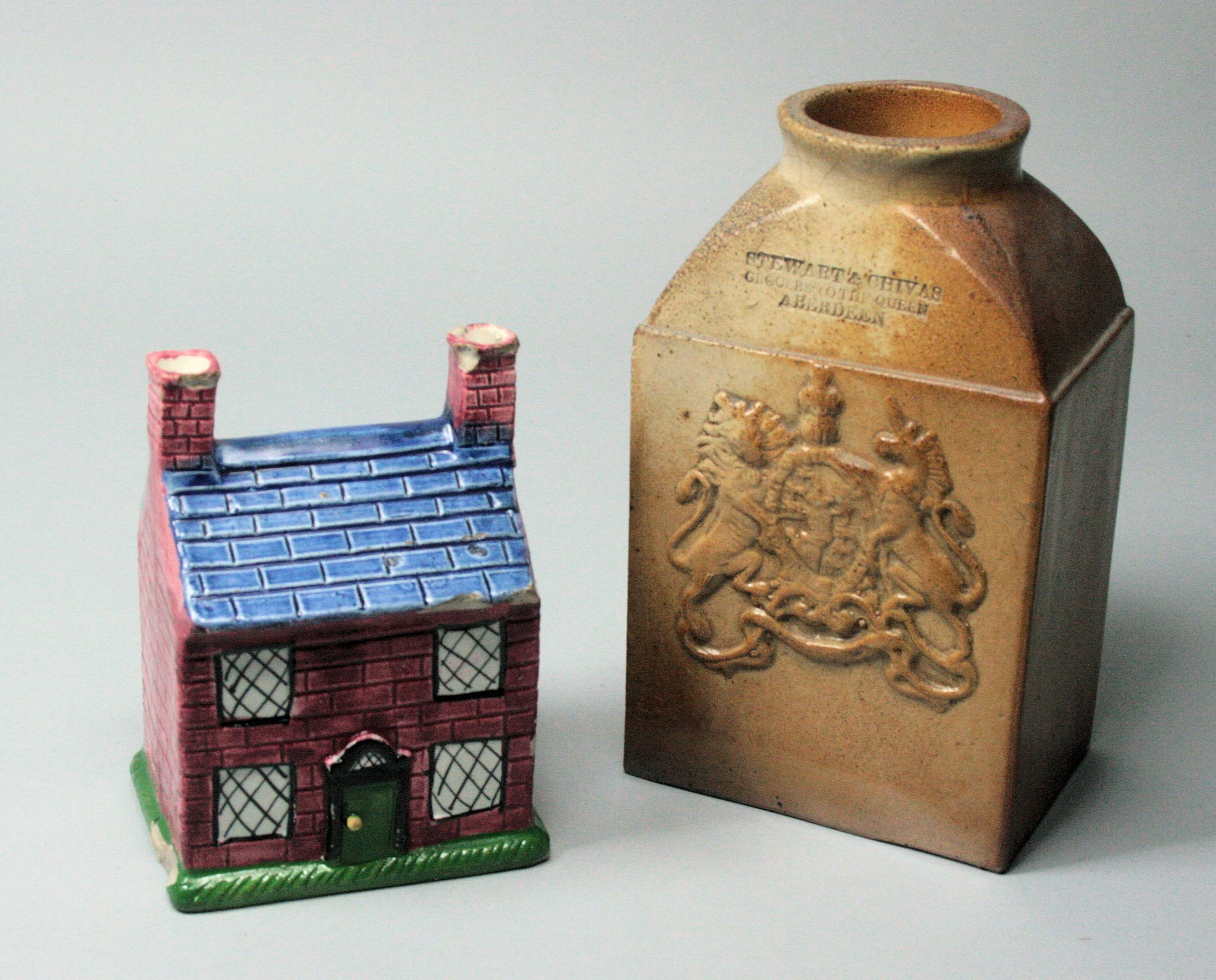 A Portobello pottery type moneybox