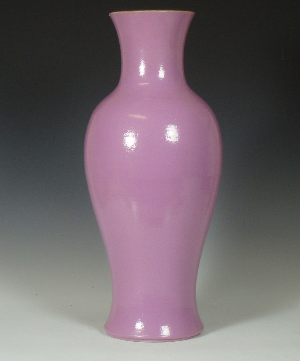 A Chinese pink glazed vase