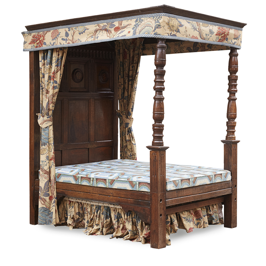 JACOBEAN STYLE OAK TESTER BED