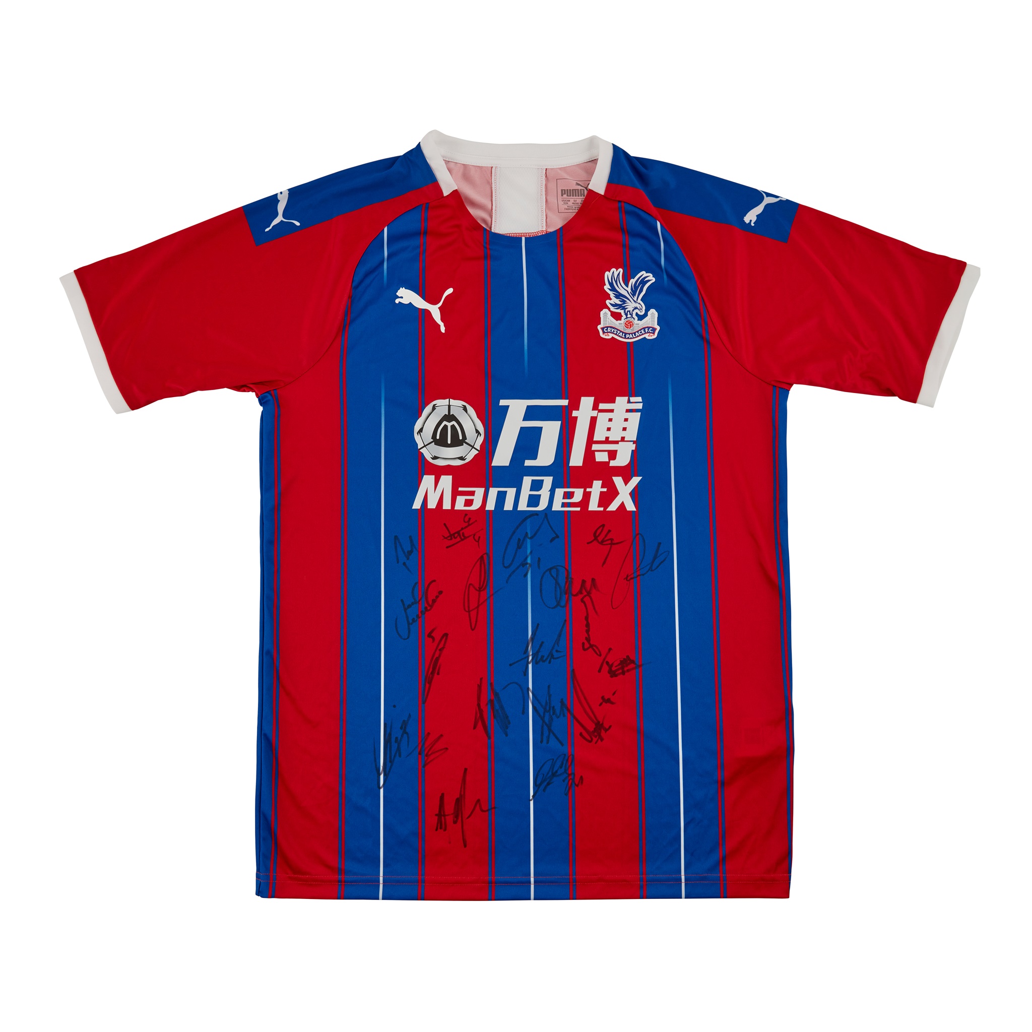 SIGNED CRYSTAL PALACE F.C. FOOTBALL SHIRT, 2019/20