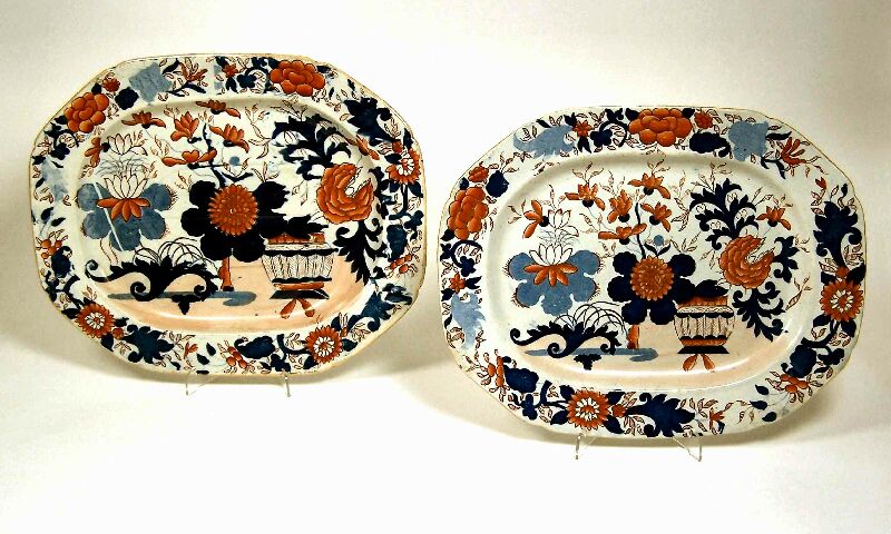 An early 19th century ironstone venison dish