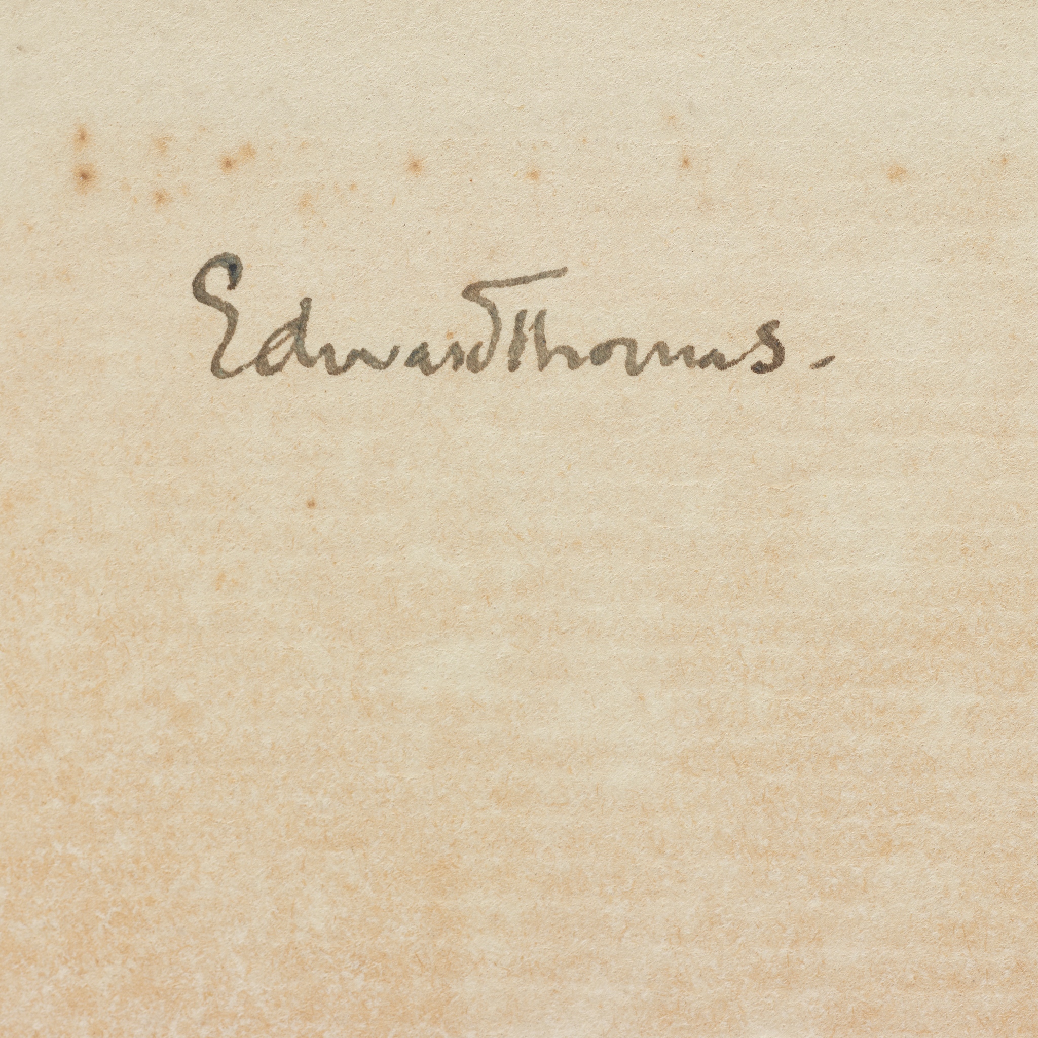 Thomas, Edward (his copy)