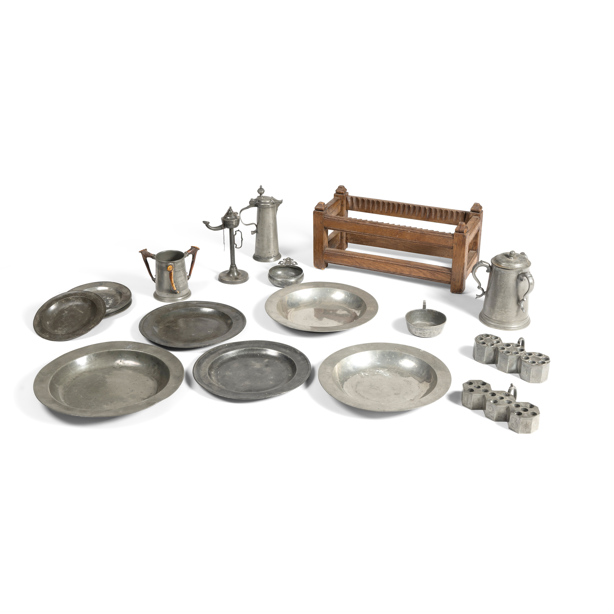 A COLLECTION OF PEWTER