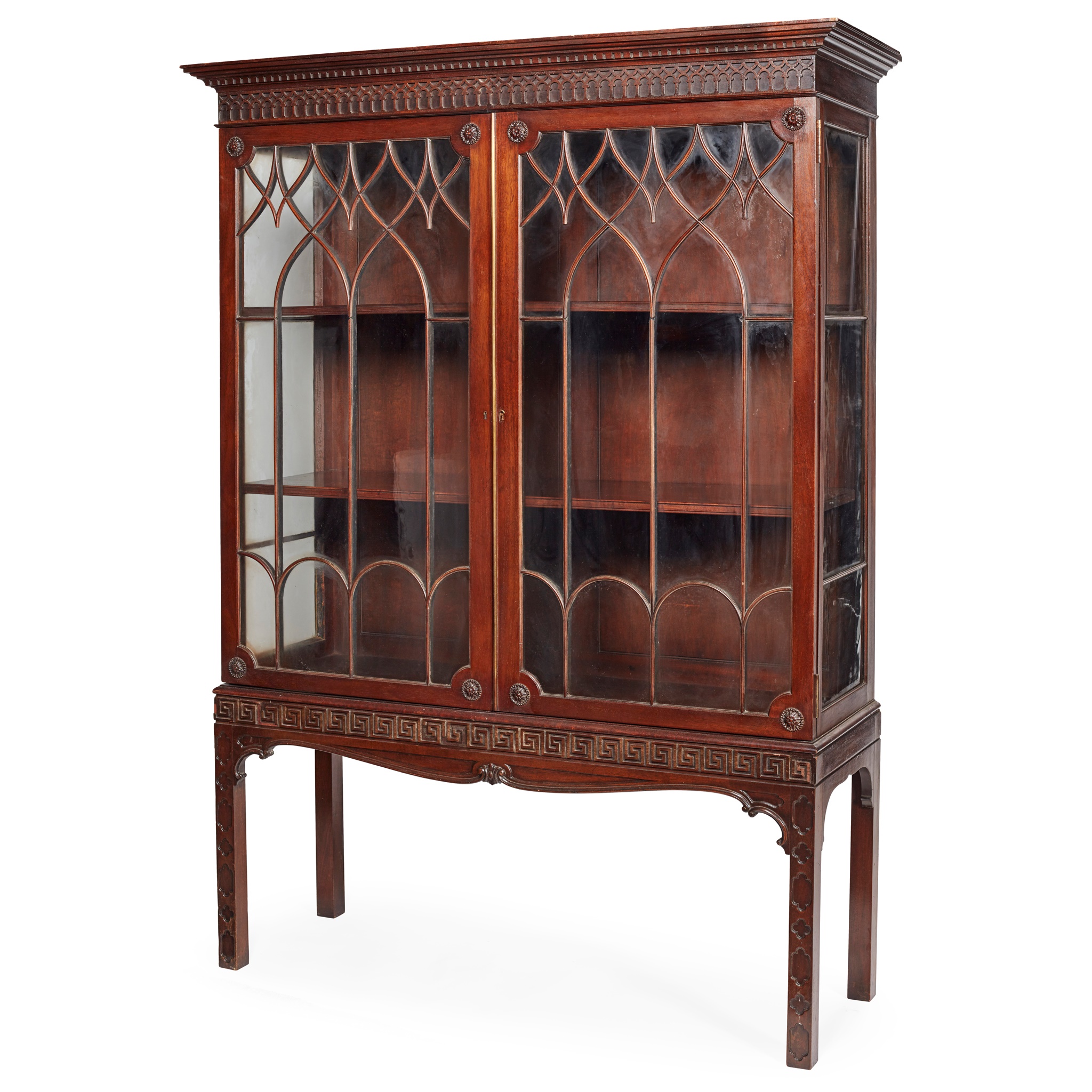 GEORGIAN STYLE MAHOGANY DISPLAY CABINET
