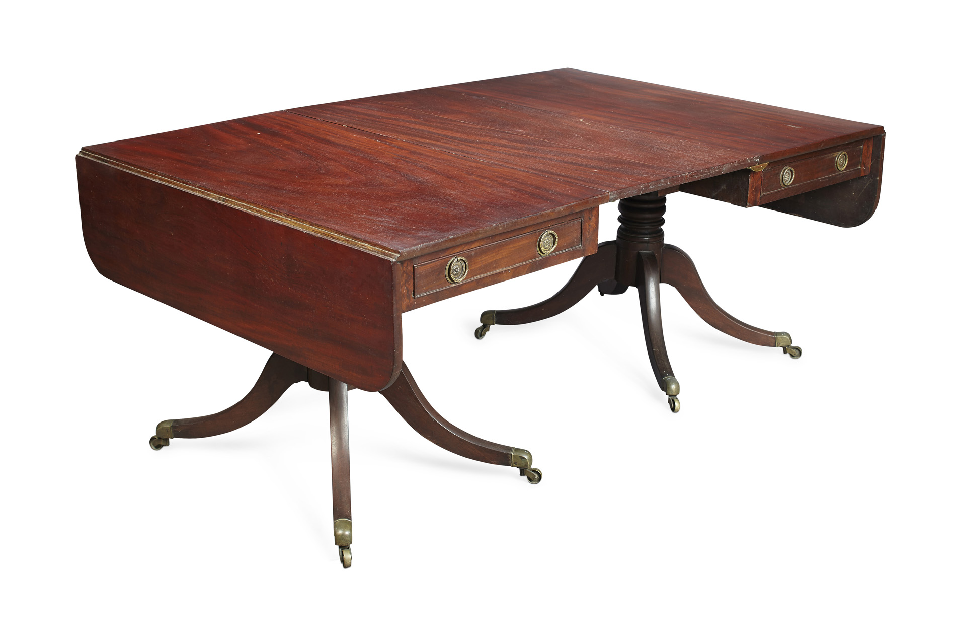 REGENCY TWIN PEDESTAL DINING TABLE