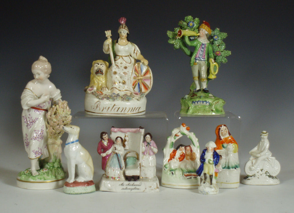 A group of 19th century Staffordshire figures