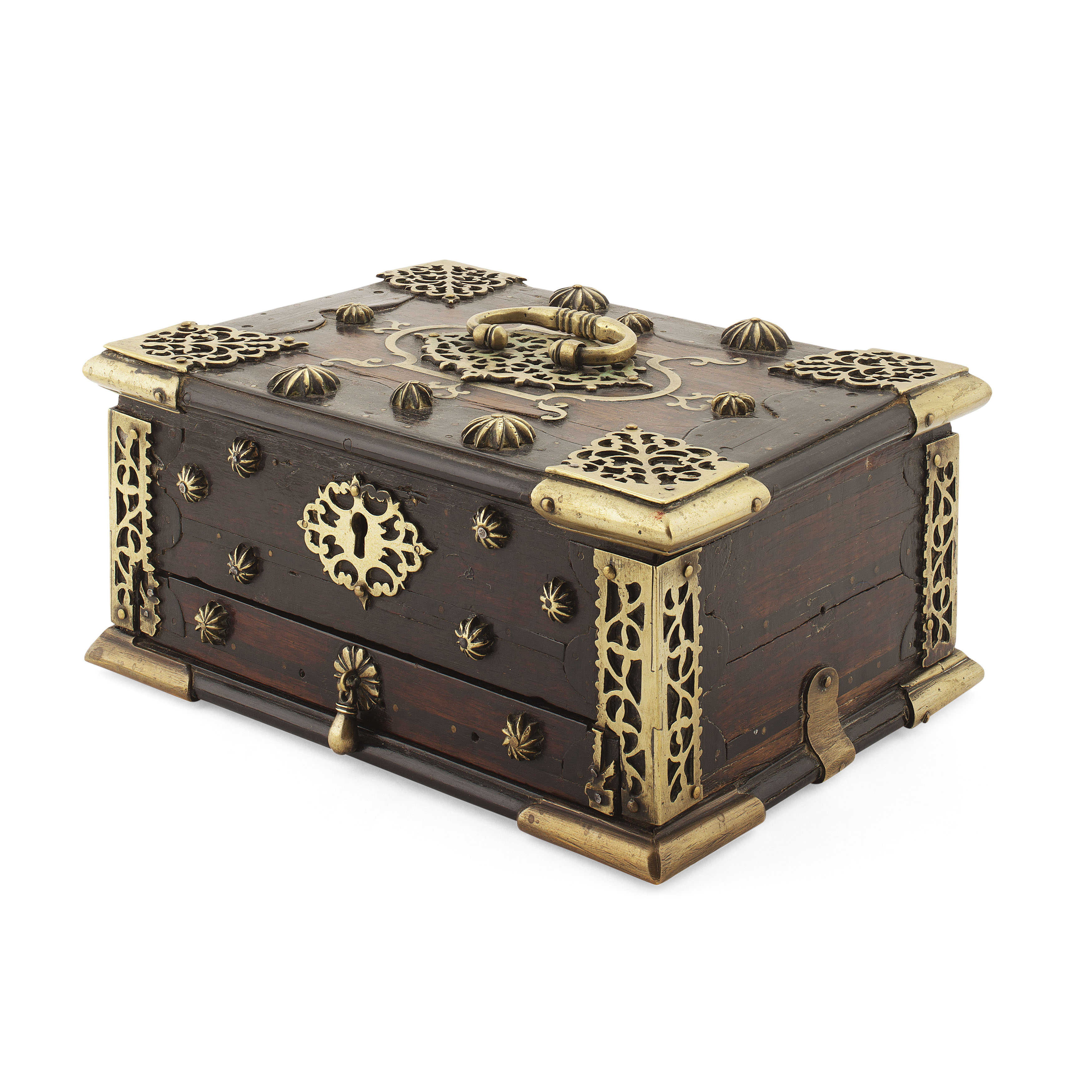 IBERIAN HARDWOOD AND BRASS BOUND BOX