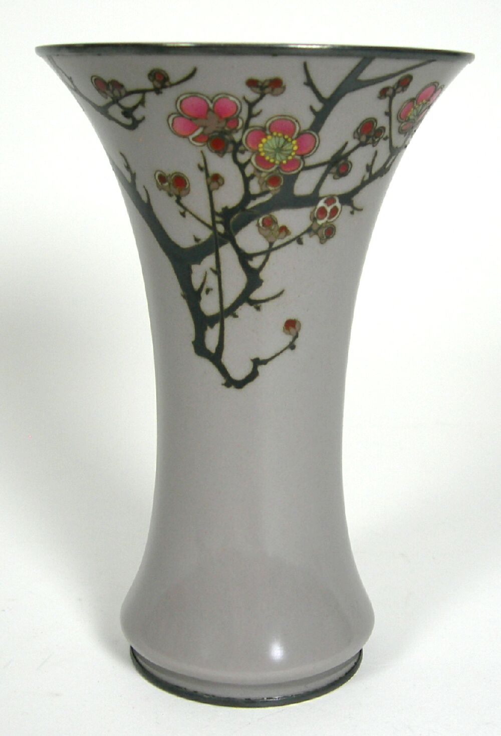 JAPANESE PLIQUE-A-JOUR ENAMEL VASE
