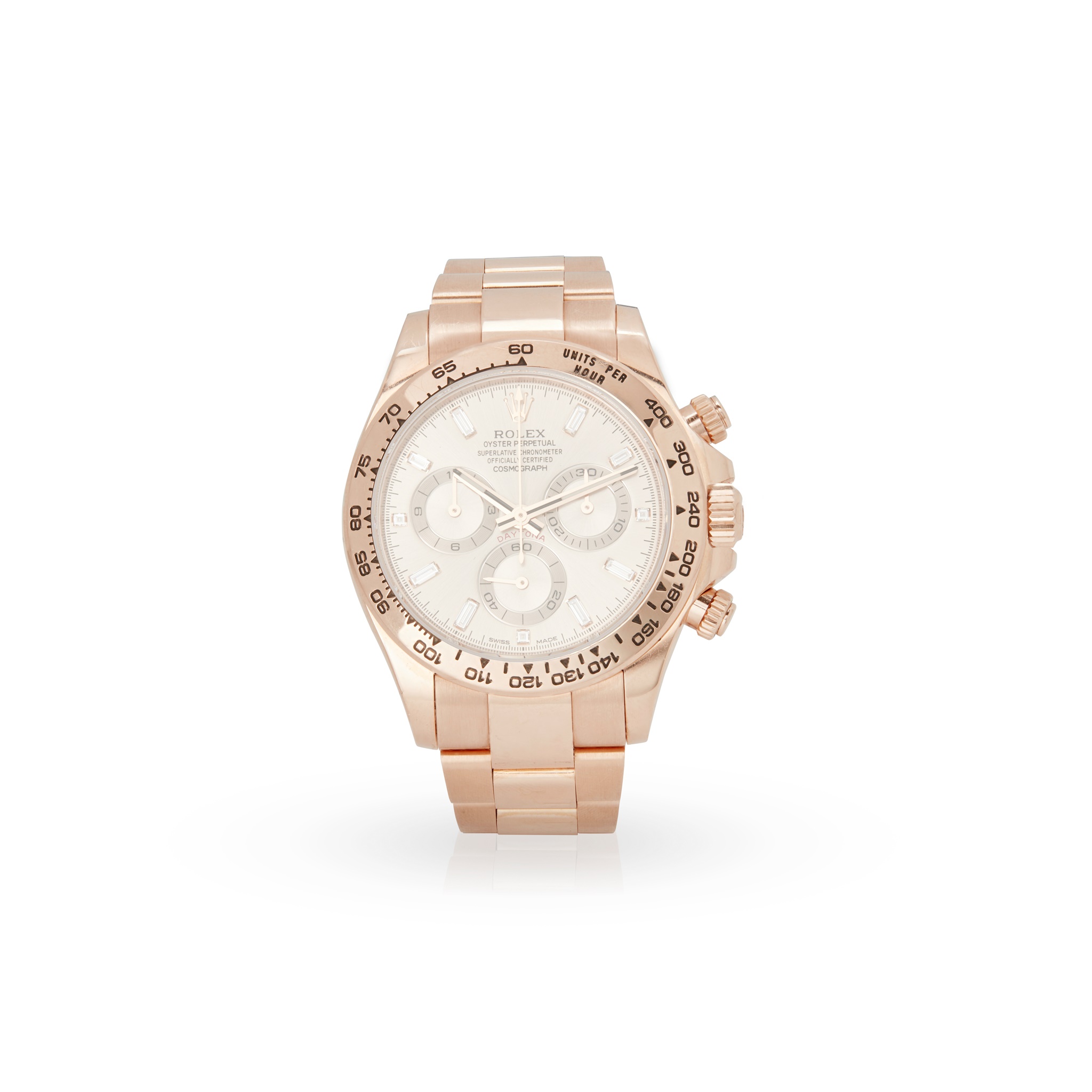 Rolex: A rose gold Daytona chronograph