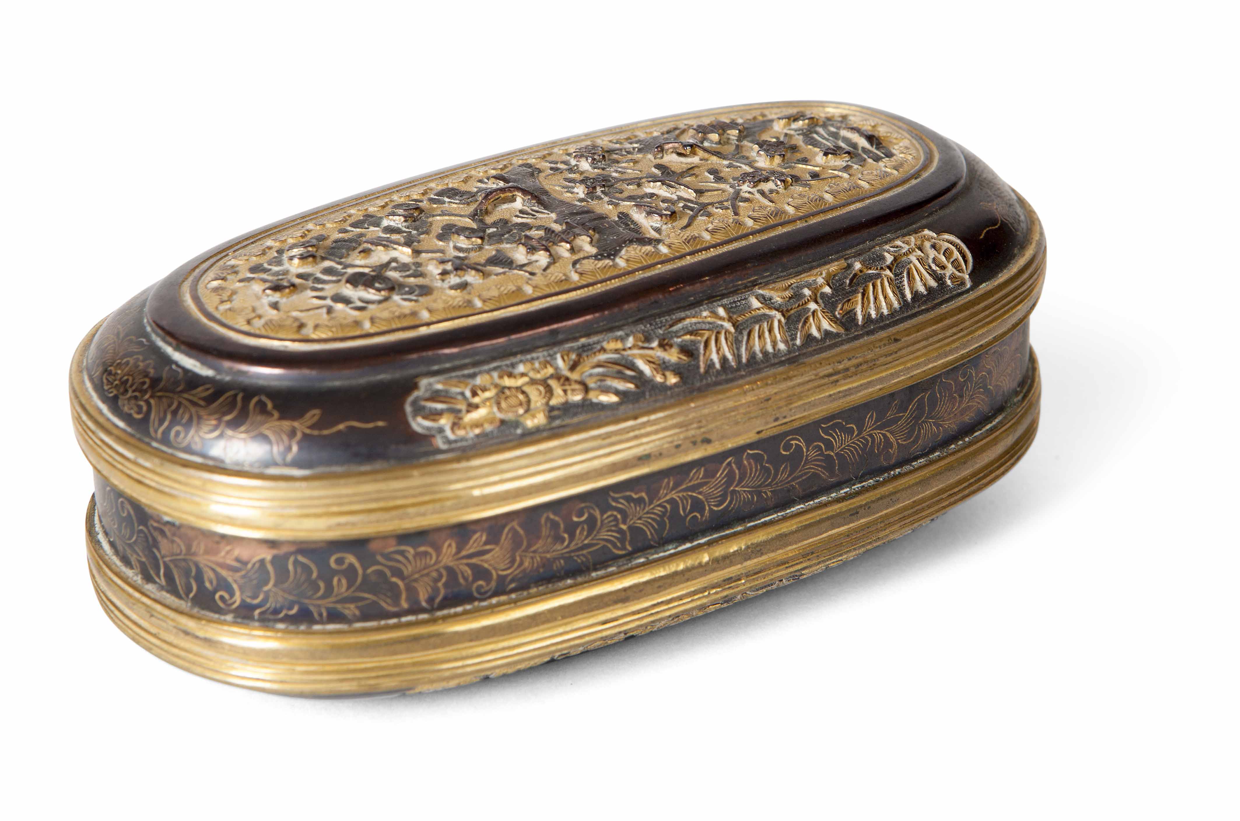 FINE MIXED METAL BRONZE BOX