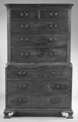 A George III mahogany chest on chest