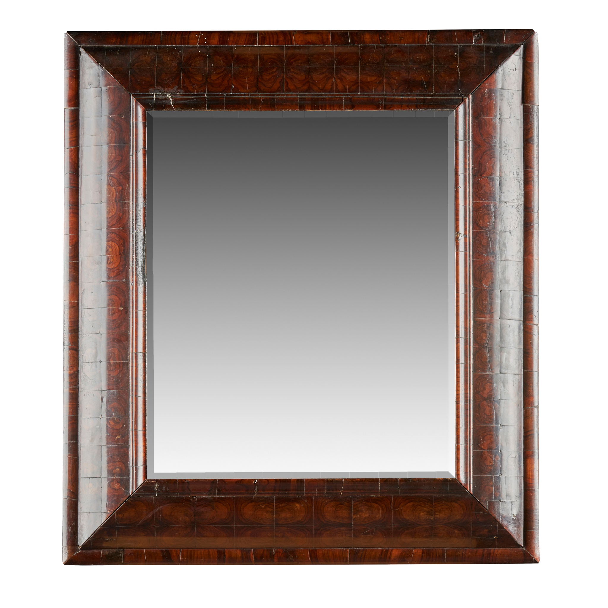 WILLIAM AND MARY OYSTER-VENEERED MIRROR