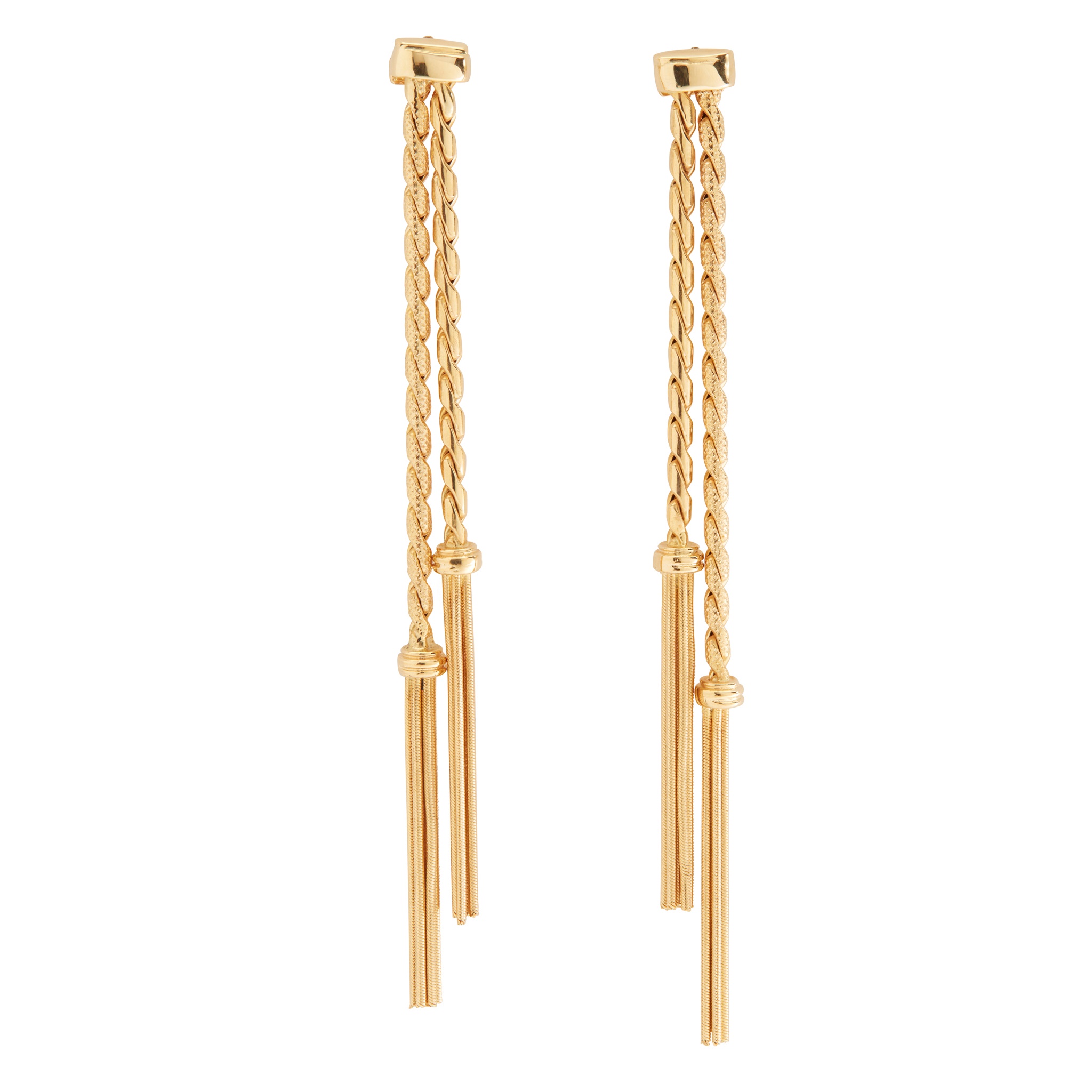 A pair of pendent earrings