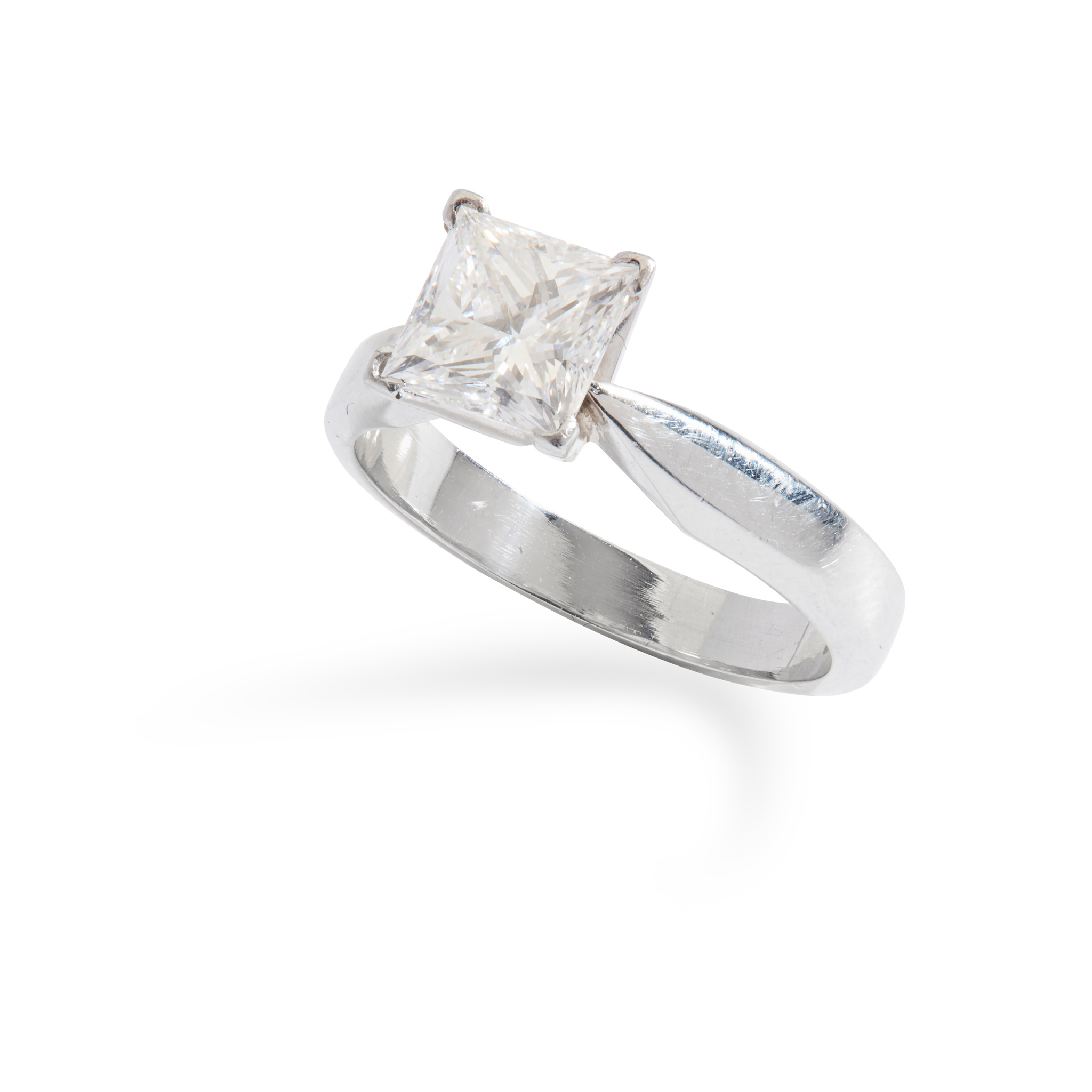 A diamond single-stone ring
